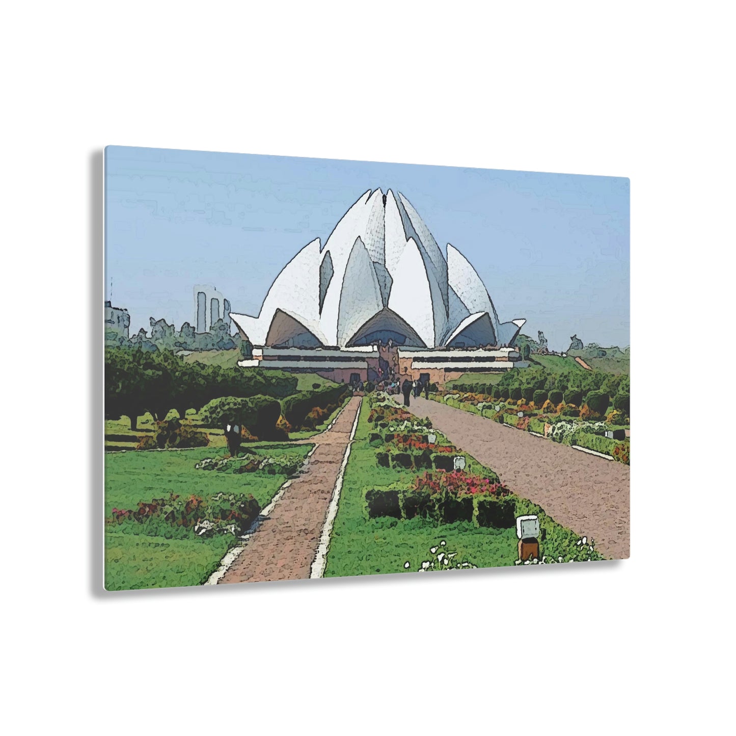 Acrylic Prints ... 'Bahai'i House-Of-Worship' ... "Lotus Temple: Delhi, India, 2008" ... Original Works ...