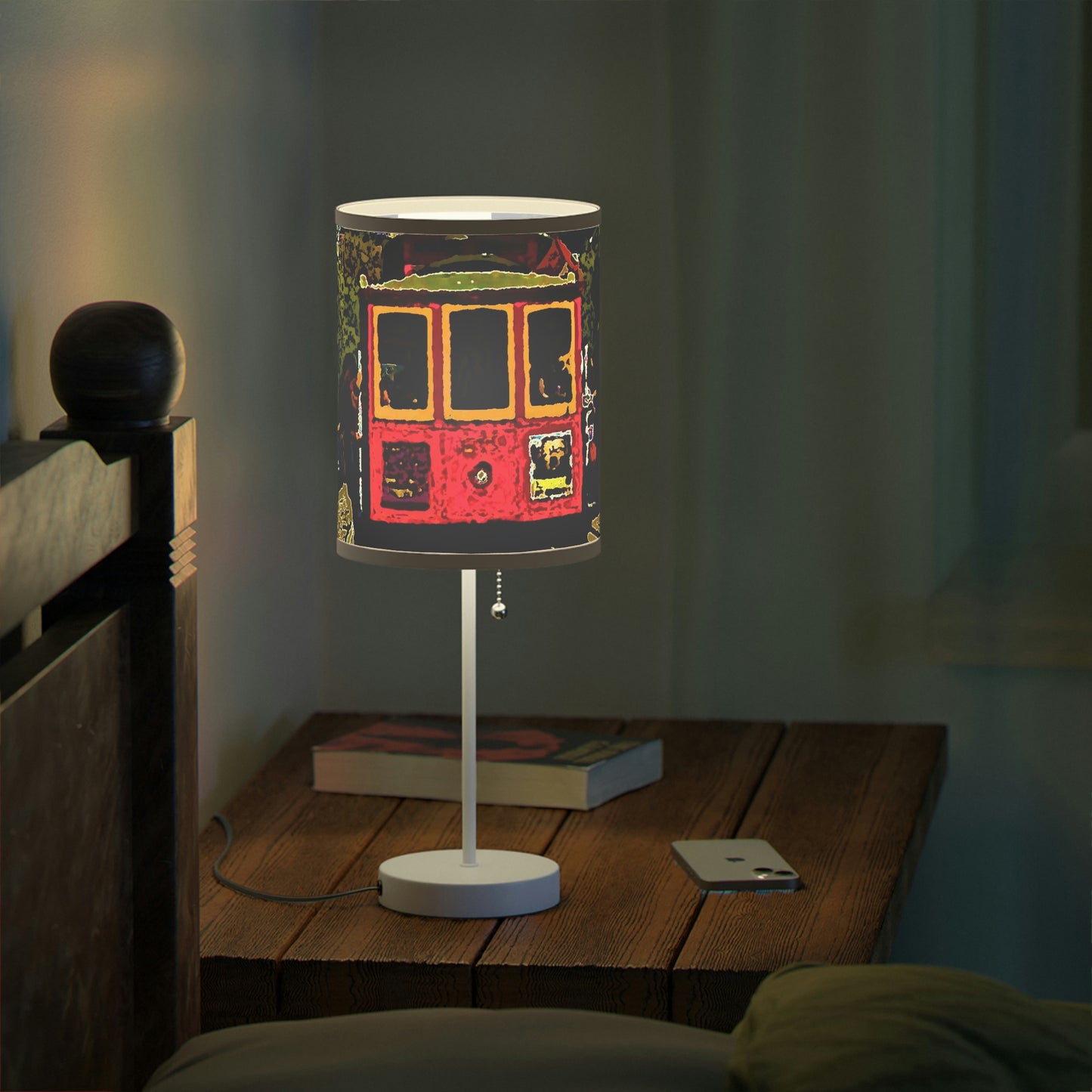 Lamp on a Stand, US|CA plug ... San Francisco ... 'A Rice-A-Roni-A-San Francisco Treat' ... "A Cable Car Classic" ... Family Archives: 1973 ... Original Works ...