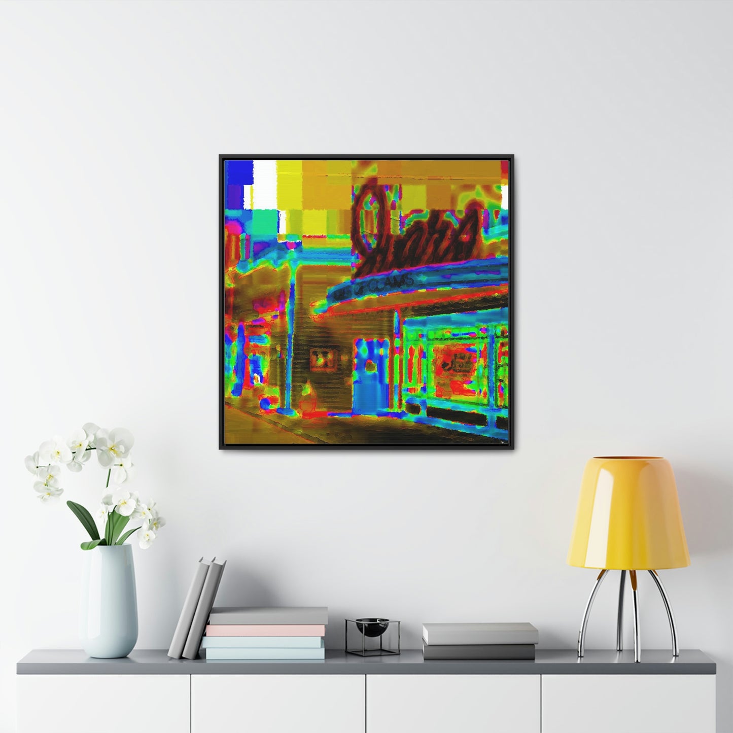 Gallery Canvas Wraps, Square Frame ...  In-A-Hurry & Stressed? ... Remember: Keep "Clam" ... Clam_Happy ...  'Ivars: Seattle Waterfront' ... Personal Archives ... Original Works ...