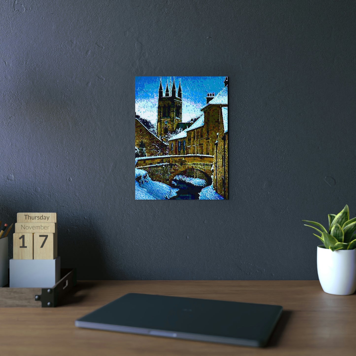Aluminum Composite Panels ...  A Bridge, A Canal, A Cathedral_2 ... "To Stroll Over-Through-And-By" ... Central England: Circa 2005 ... Original Works ...