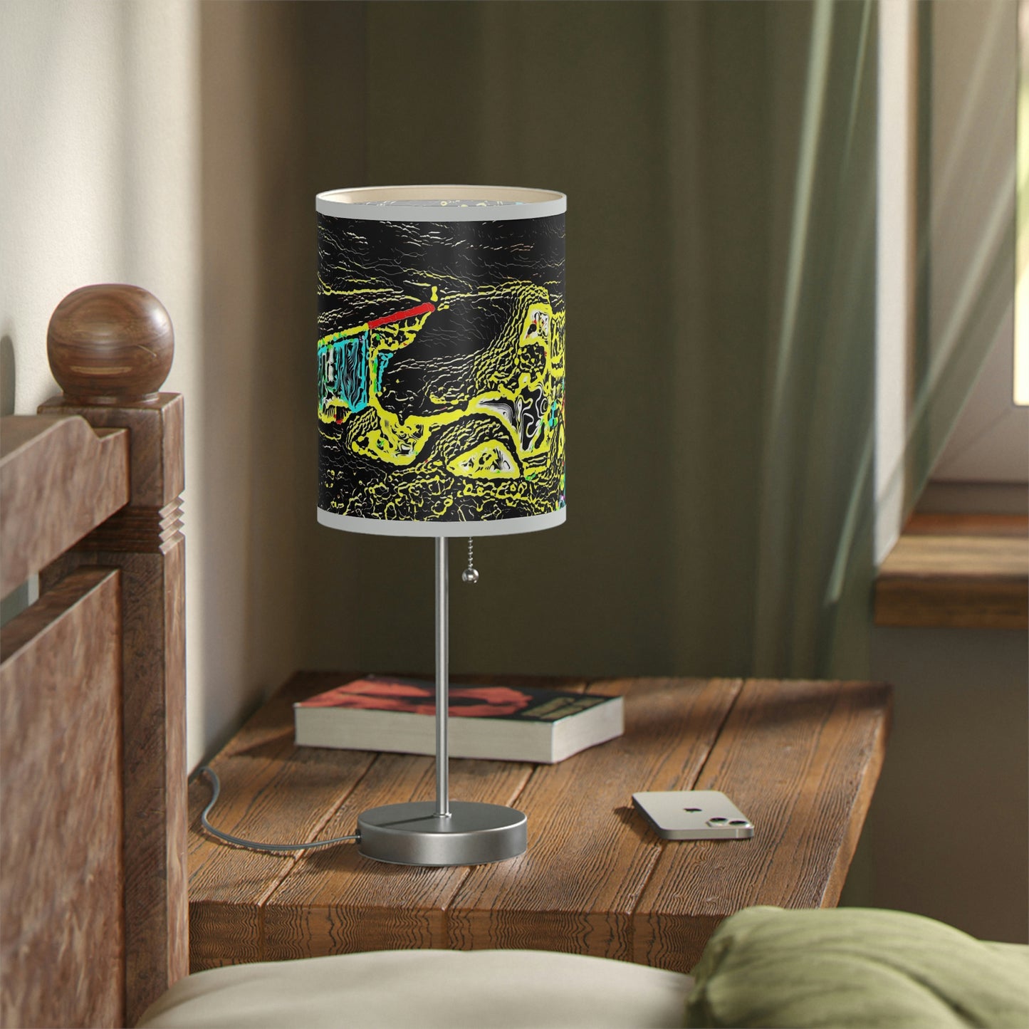 Lamp on a Stand, US|CA plug ... "Snow Vehicle In Snow Storm At-Rest" ... Circa 12Mar23 ... Central Idaho ... 18-Hours Rendering Time: Original Works ...