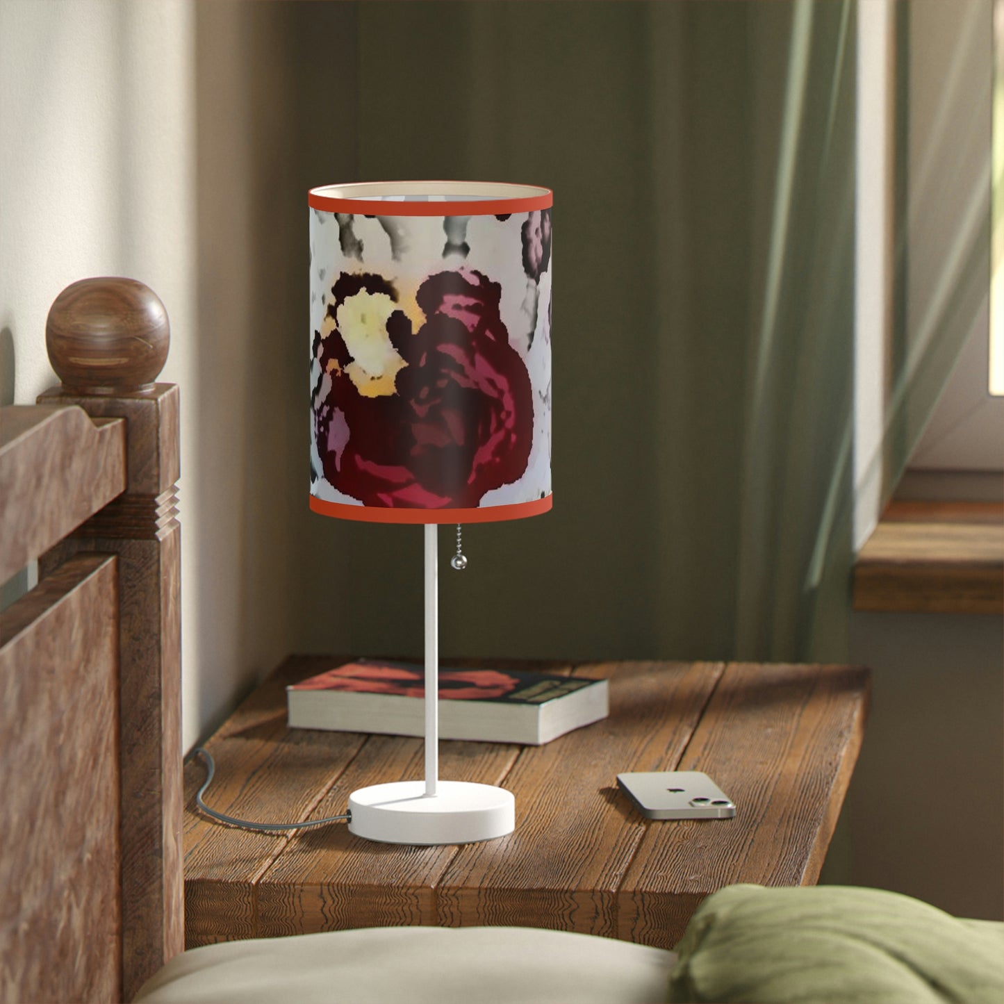 Lamp on a Stand, US|CA plug ... "A Friendly Flower" ... Pointsettia 'Pointing' ... Original Works ... (Supplied Photograph) ...