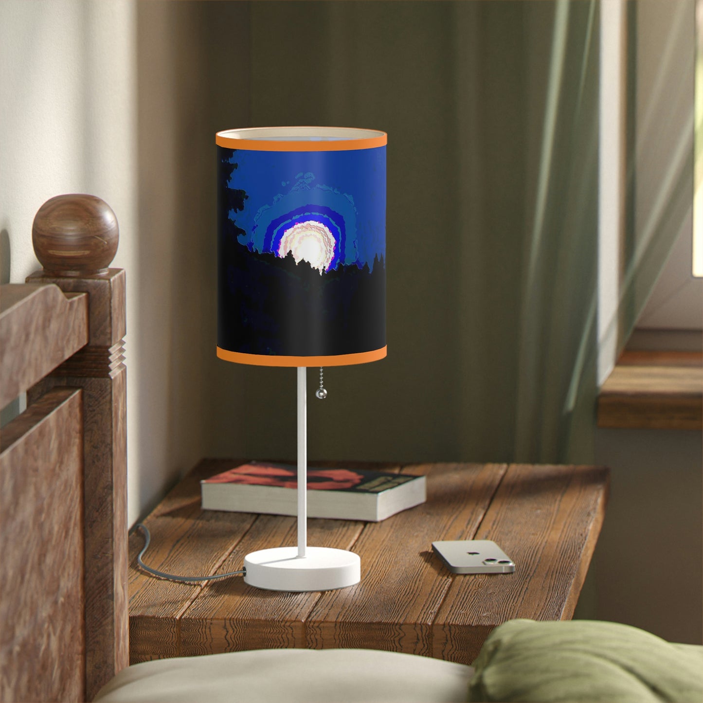 Lamp on a Stand, US|CA plug ... "The Road Home" ...' Over The River & Through The Woods To? ...' ... Moonscape Near Elk City, Idaho ... Original Works ... 5Jan23 ...