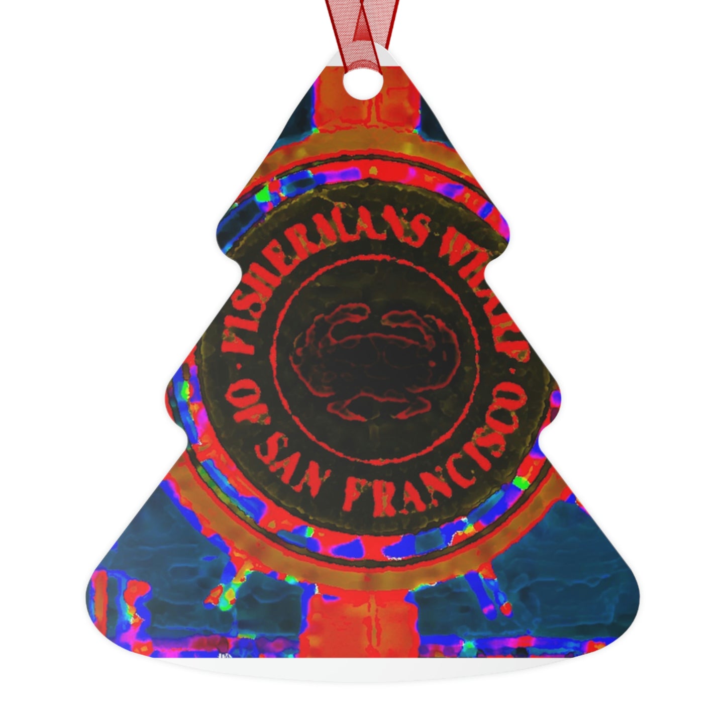 Metal Ornaments ...  "No.9 Fishermen's Grotto - Fishermen's Wharf, SF, California" ... Family Archives: 1970's ... Original Works ...