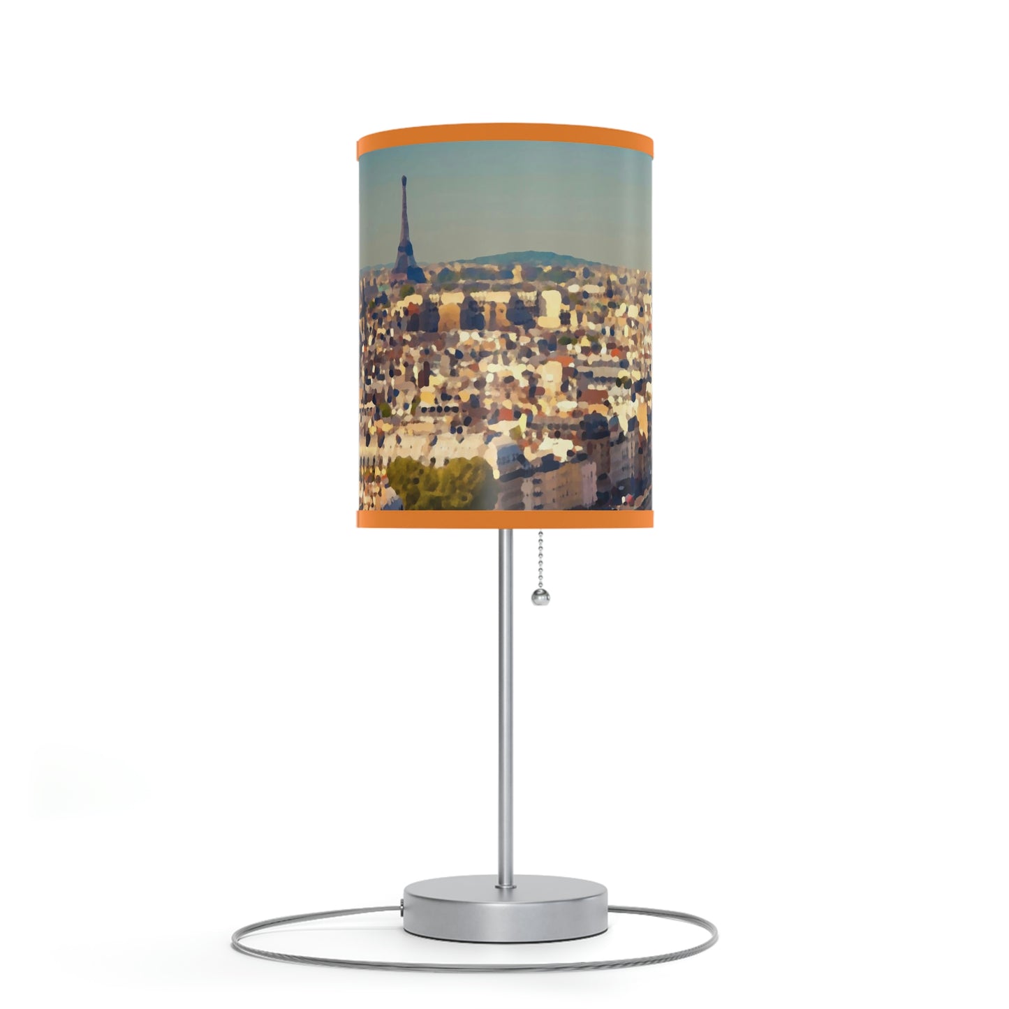 Lamp on a Stand, US|CA plug ... Au Paris ... "Along The River Seine" ... Barbara Joan Bonnell-Holt: 1972 ... Original Works ...