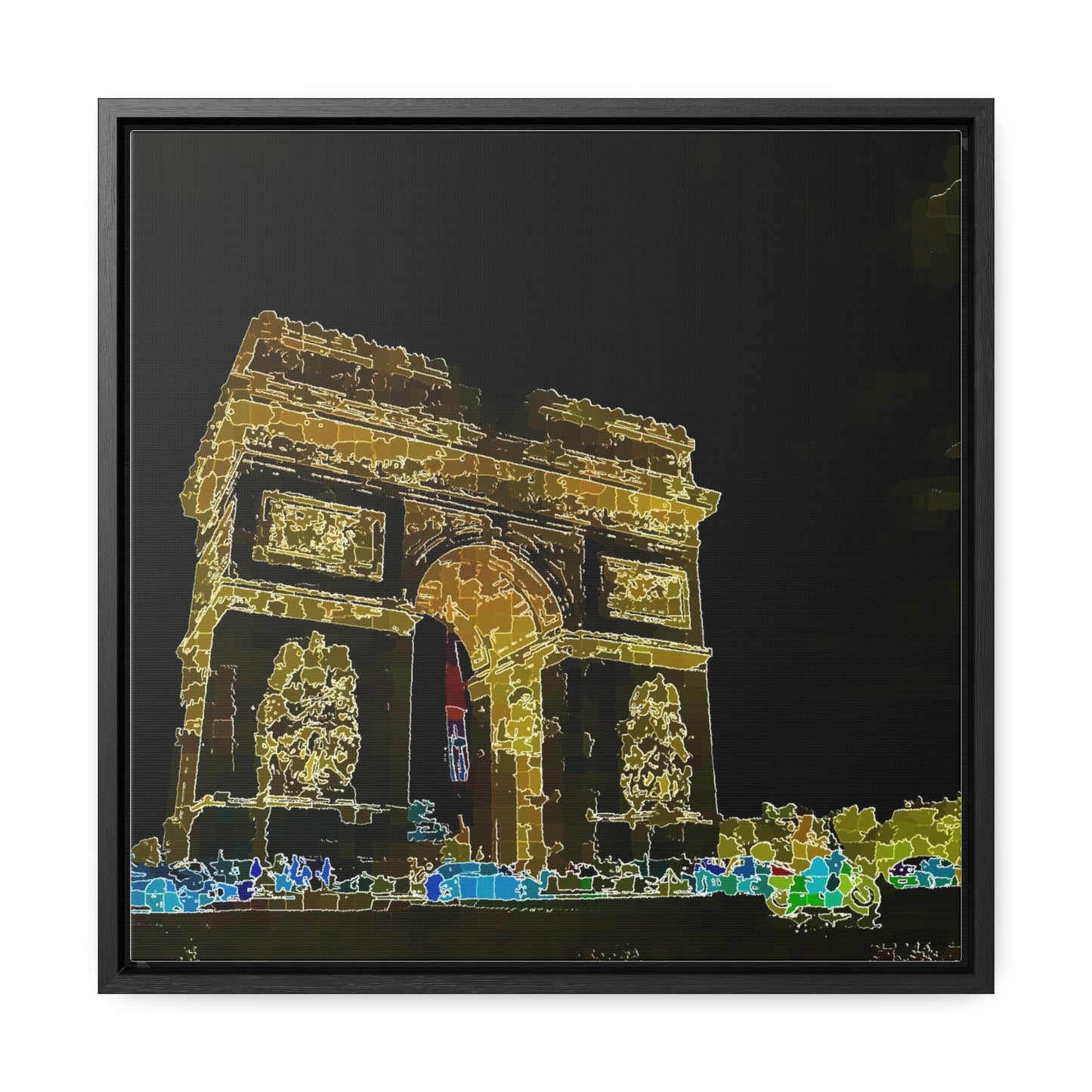 Gallery Canvas Wraps, Square Frame ...  L'Arc de Triomphe ... 'Barbara Joan Bonnell-Holt Photo' ... Circa 1972 ... Oringinal Works ...