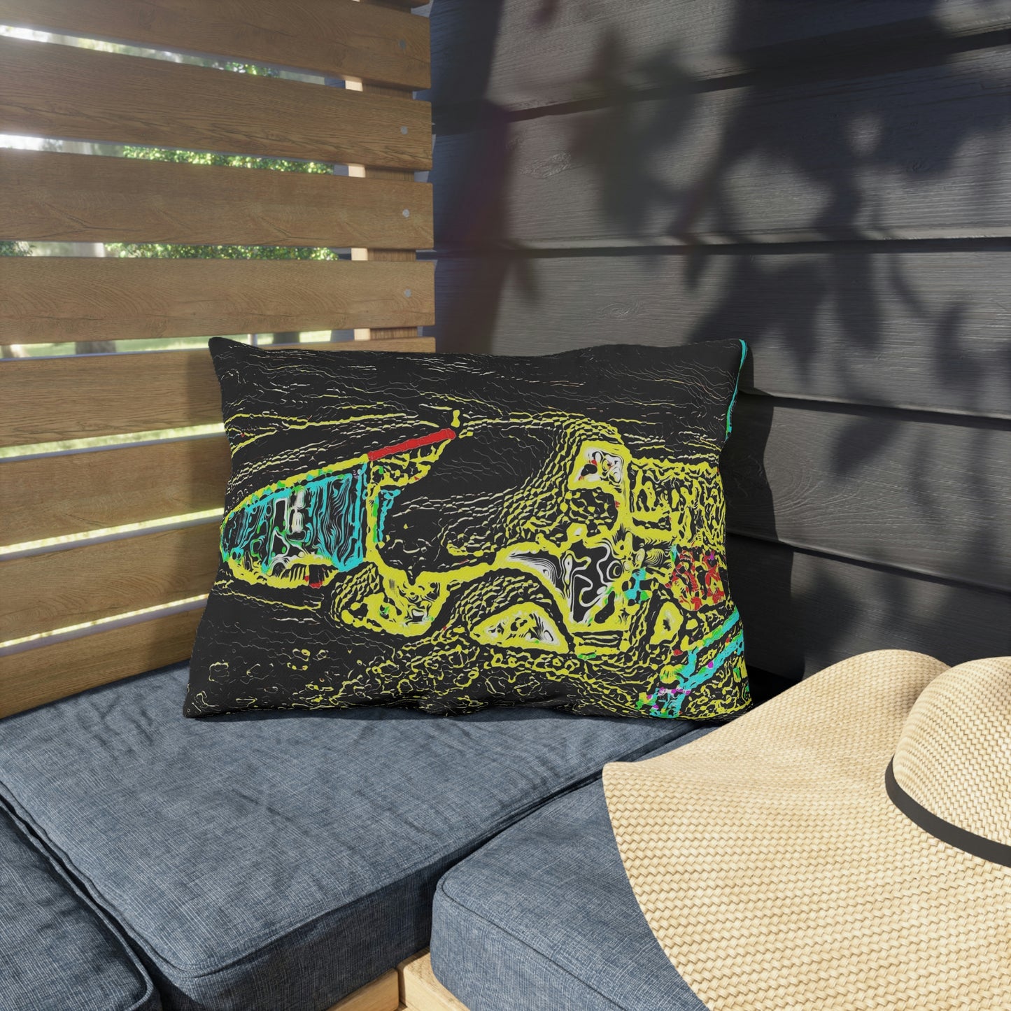 Outdoor Pillows ...  "Snow Vehicle In Snow Storm At-Rest" ... Circa 12Mar23 ... Central Idaho ... 18-Hours Rendering Time: Original Works ...