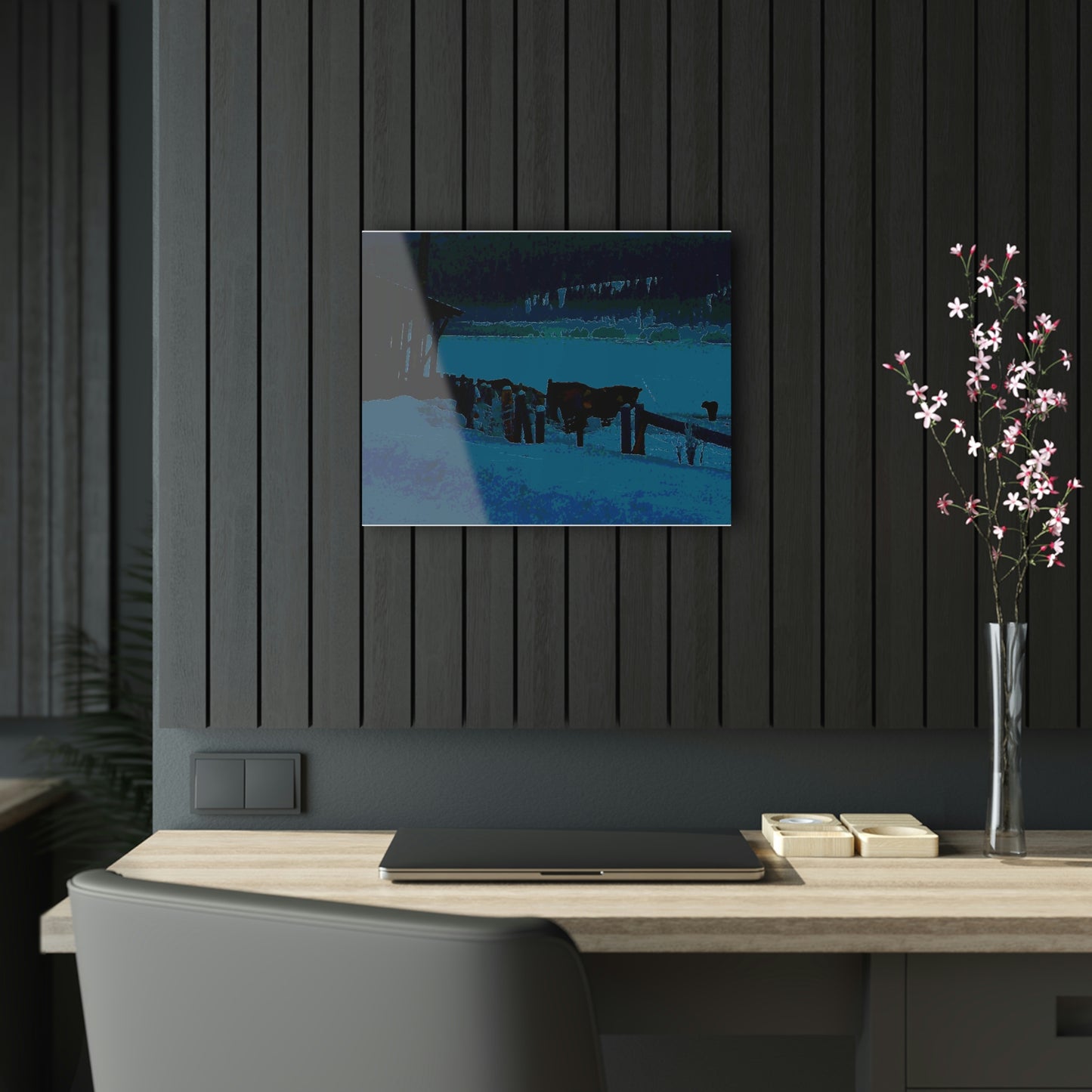 Acrylic Prints ... A Quiet Morning ... "Along The Red River & Nature Preserve Plateau" ... Jan23 ... Original Works ...