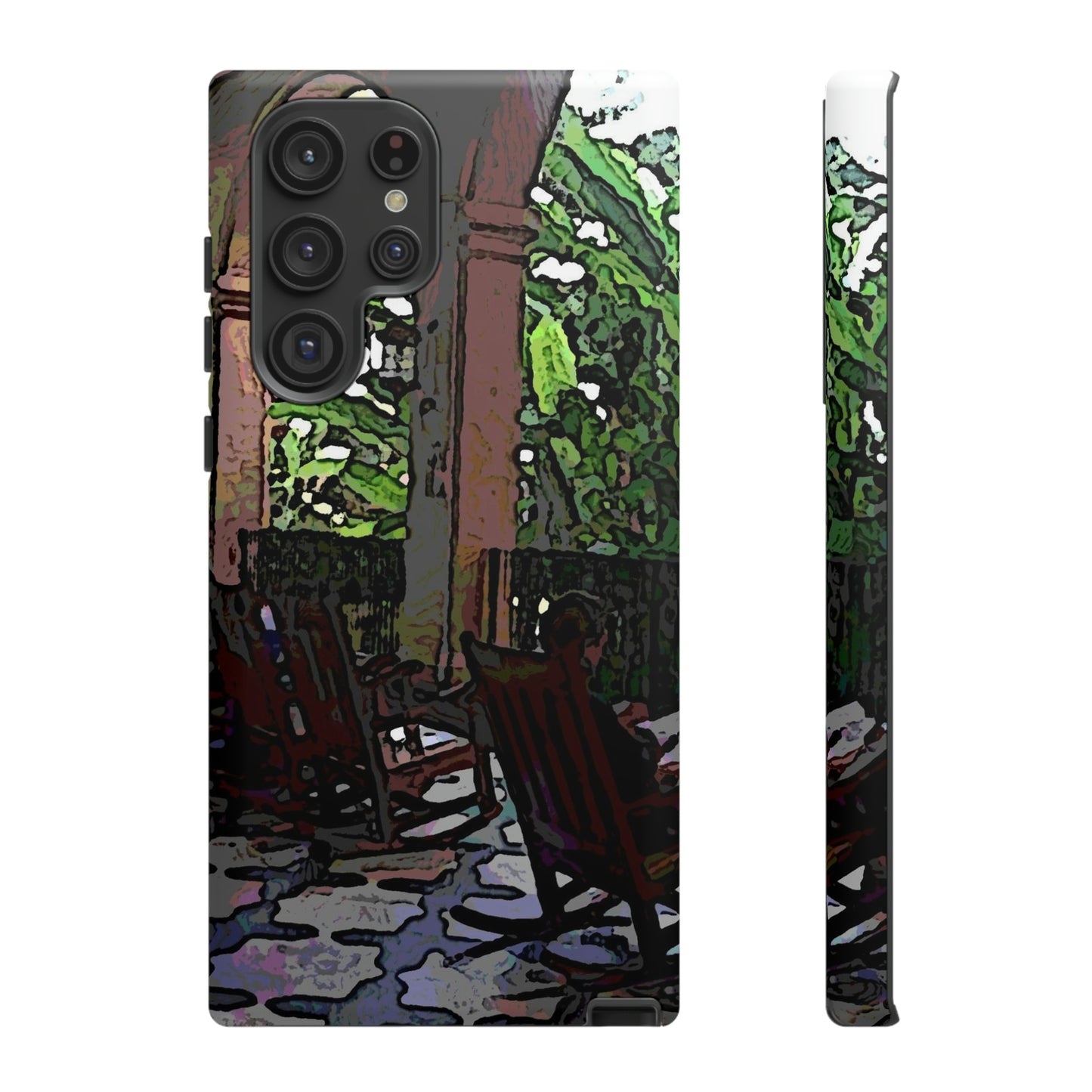 Tough Cases ... Lanai & Rocking Chairs At: 'The Pink Palace' ... The Royal Hawai'ian ... Honolulu, HI ... '27Oct2014' ... Original Works ...