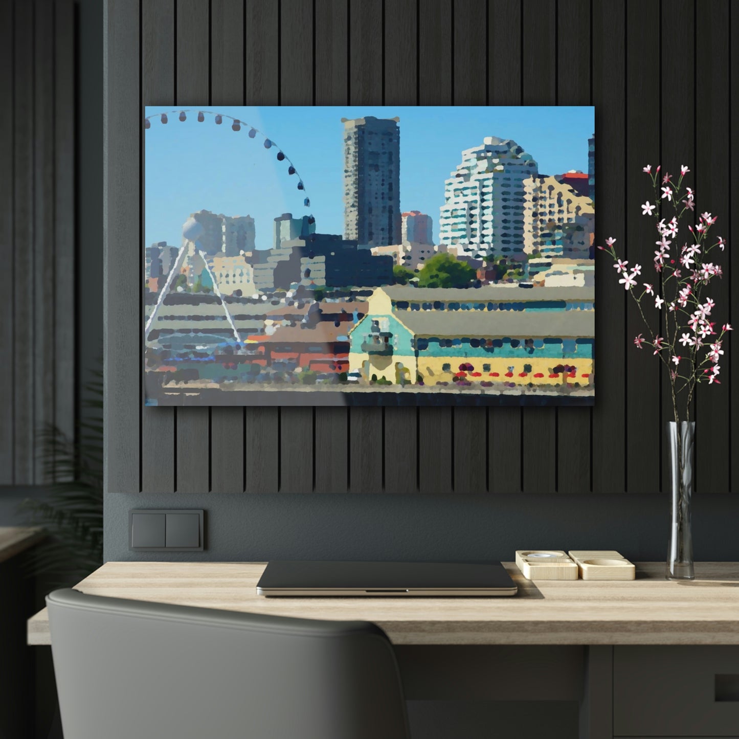 Acrylic Prints ... That Classic Wheel ... 'Seattle's Wheel' ... & Old Classic Waterside Vendors ...  'Family Archives' ... Original Works ...