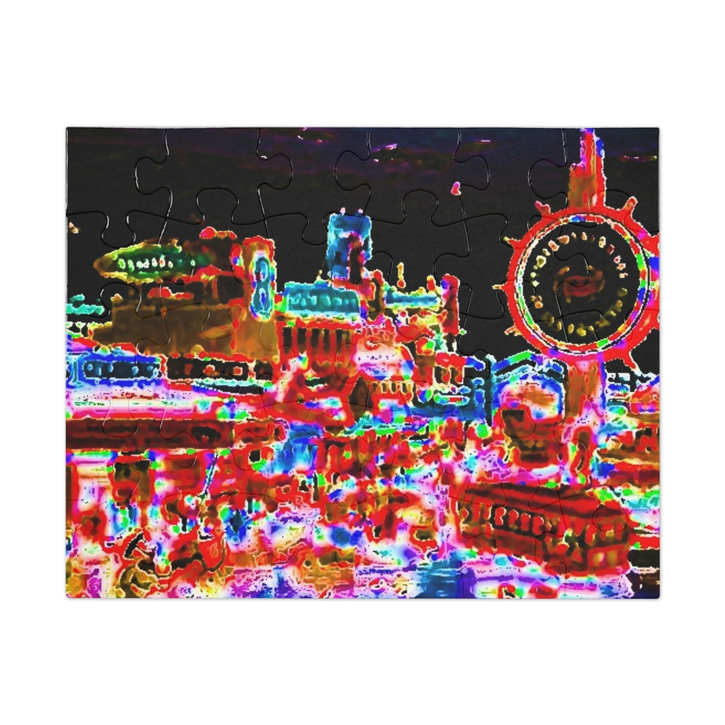 Jigsaw Puzzle (30, 110, 252, 500,1000-Piece) ... "No.9 Fishermen's Grotto - Fishermen's Wharf, SF, California" ... Family Archives: 1970's ... Original Works ...