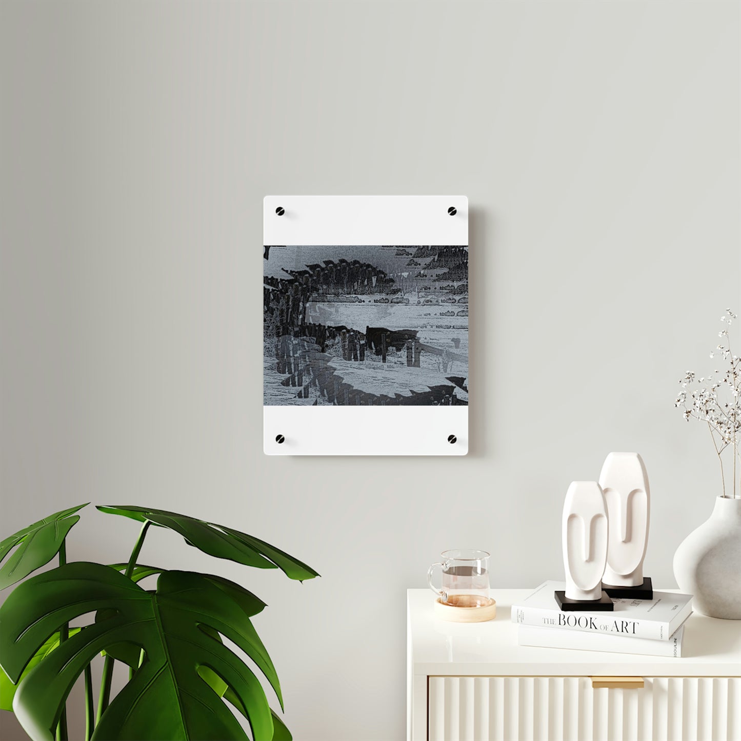 Acrylic Wall Art Panels ... A Quiet Morning ... "Along The Red River & Nature Preserve Plateau" ... Jan23 ... Original Works ...