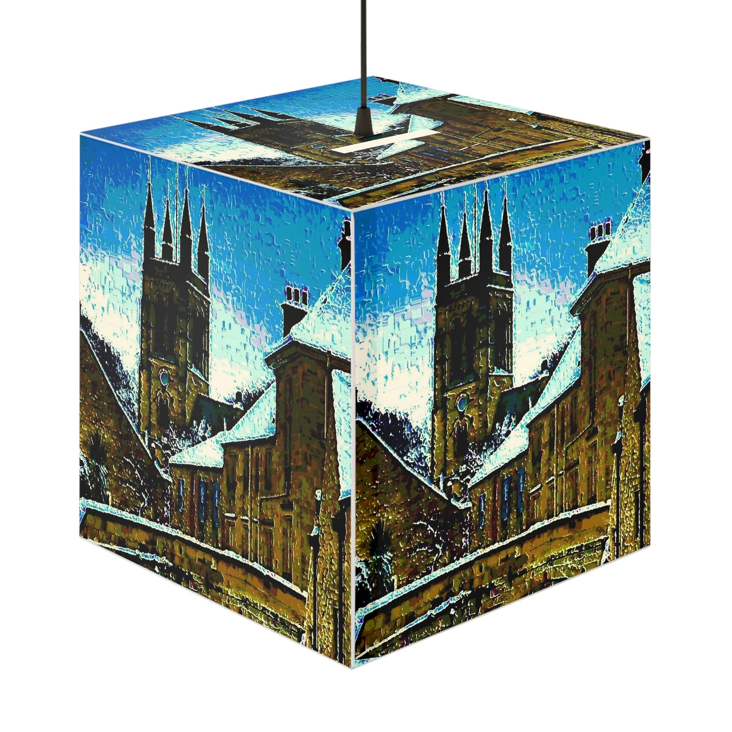 Light Cube Lamp ... Walikng The Streets & Alleys ... 'Strolling The Canals ... '  ... Original Works  ...