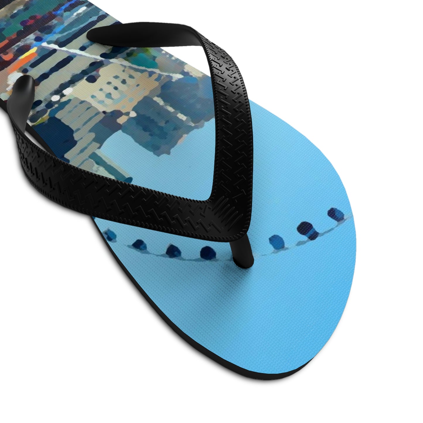 Unisex Flip-Flops ... That Classic Wheel ... 'Seattle's Wheel' ... & Old Classic Waterside Vendors ...  'Family Archives' ... Original Works ...