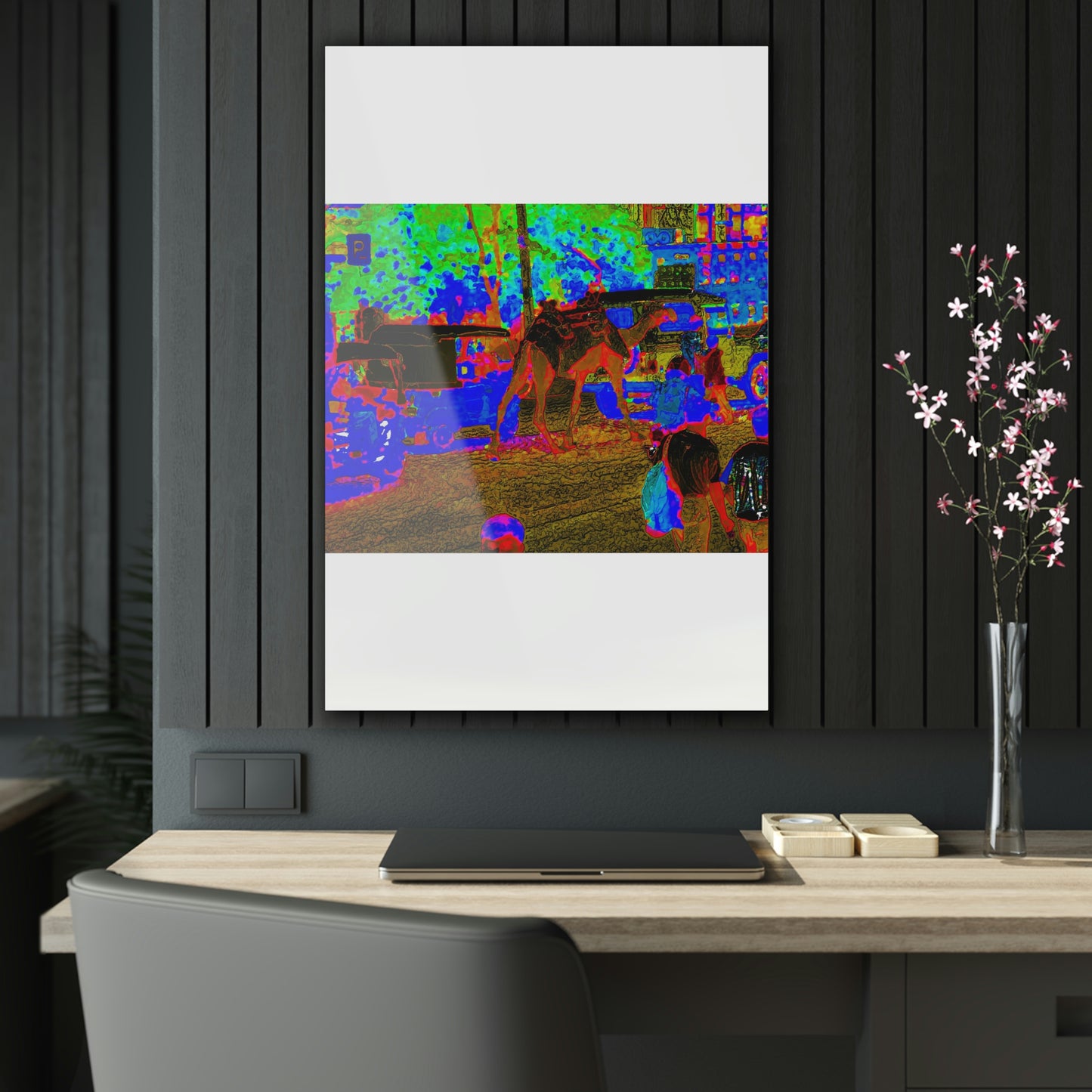 Acrylic Prints ... "Truckin'-Up-To-Buffalo ... 'Oops - Wrong Country' ... Truckin'-Up-To-New Delll -'E' ... " ... (Delhi, India) ... 5July2007. Original Works ...