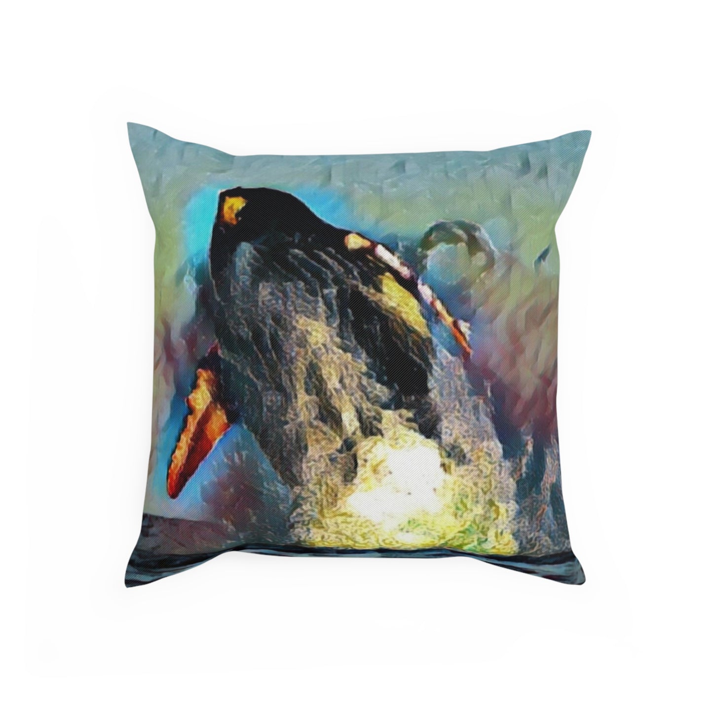 Cushion ... An Extraordinary Humpback Breach ... 'With Explosive Energy' ... Family Archives (KPH) ... Circa: 21st Century. Maui, HI ... Original Works ...