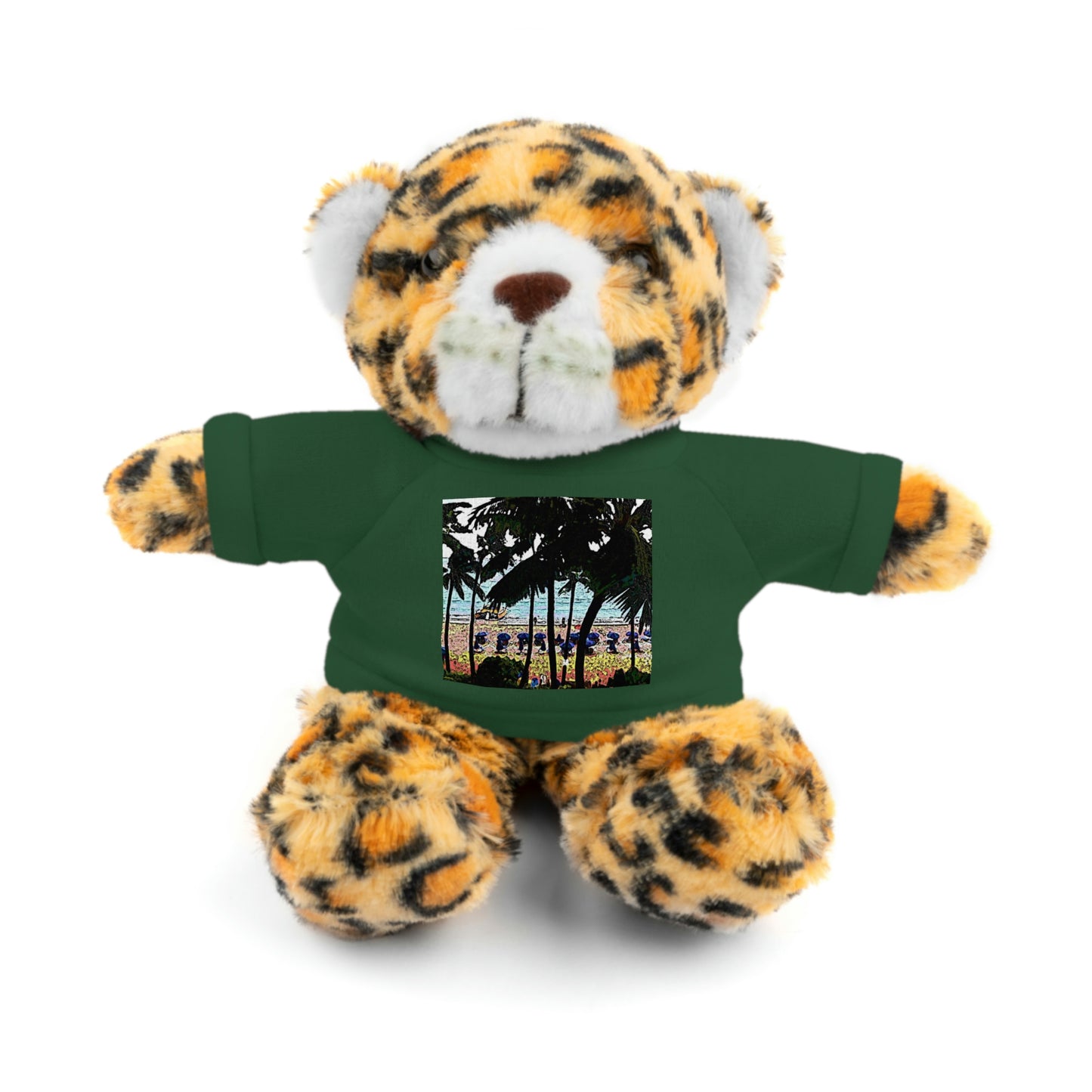 Stuffed Animals with Tee ... "A Beautiful Beach Amongst The Palms" ... The Outrigger Waikiki, Honolulu, Oahu ... Original Works ...
