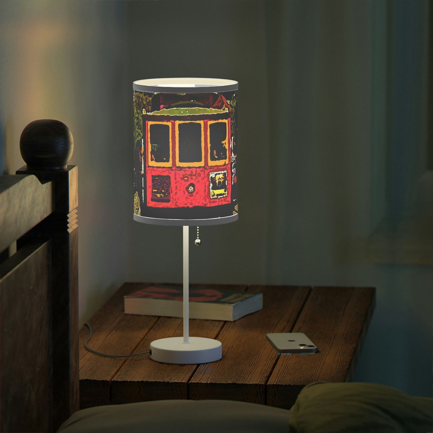 Lamp on a Stand, US|CA plug ... San Francisco ... 'A Rice-A-Roni-A-San Francisco Treat' ... "A Cable Car Classic" ... Family Archives: 1973 ... Original Works ...