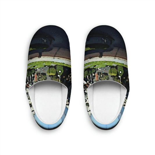 Men's Indoor Slippers ... "Lombard Street San Francisco, CA, USA" ... Family Archives 1970's ... Original Works ...