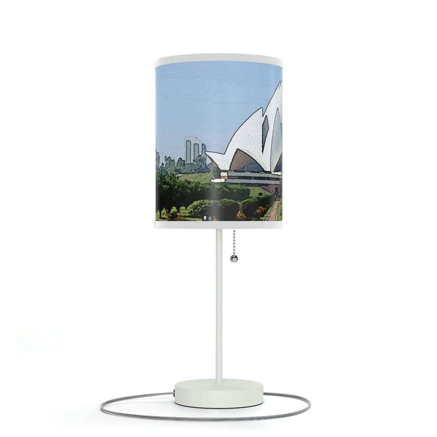 Lamp on a Stand, US|CA plug ... 'Bahai'i House-Of-Worship' ... "Lotus Temple: Delhi, India, 2008" ... Original Works ...