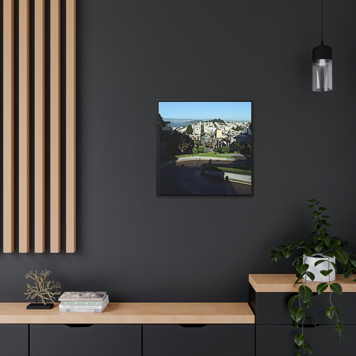 Gallery Canvas Wraps, Square Frame ...  "Lombard Street San Francisco, CA, USA" ... Family Archives 1970's ... Original Works ...