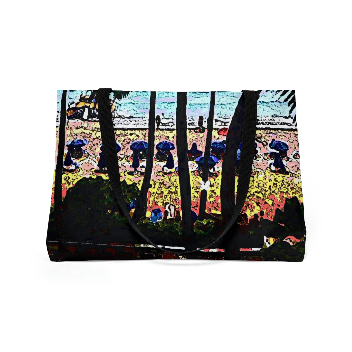 Weekender Tote Bag ... "A Beautiful Beach Amongst The Palms" ... The Outrigger Waikiki, Honolulu, Oahu ... Original Works ...