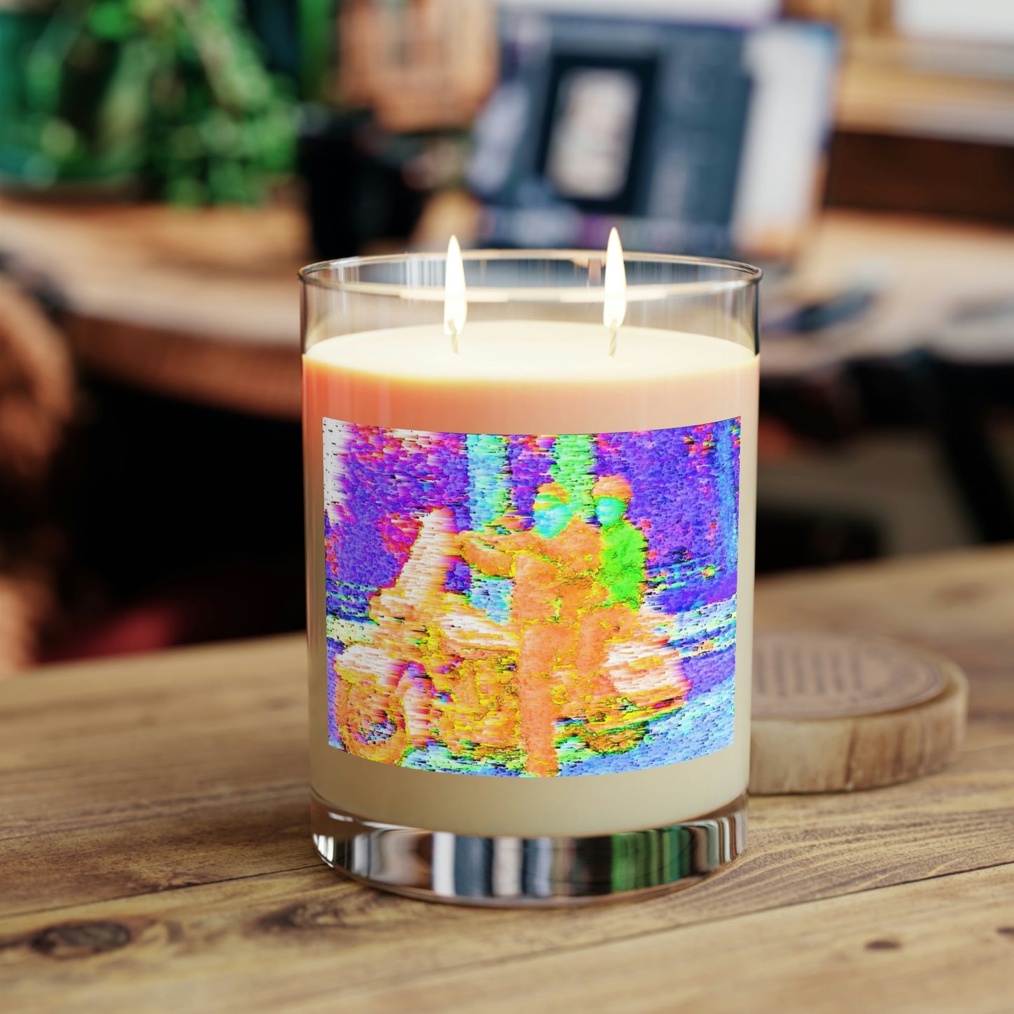 Scented Candle - Full Glass, 11oz ... "Hang On Babe ... Fuel Level's Low ... Gotta Hit The Juice For A Bit ... Expect 150mph For-A-Stretch'  ... Original Works ...