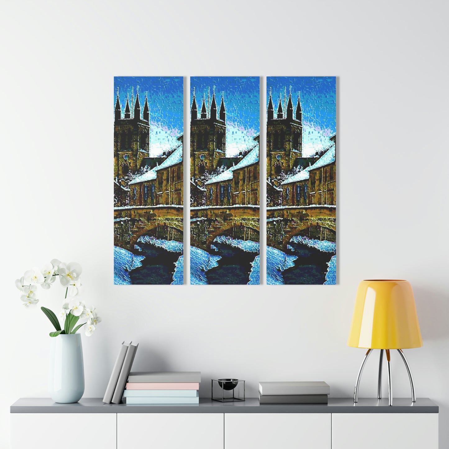 Acrylic Prints (Triptych) ... Walikng The Streets & Alleys ... 'Strolling The Canals ... '  ... Original Works  ...