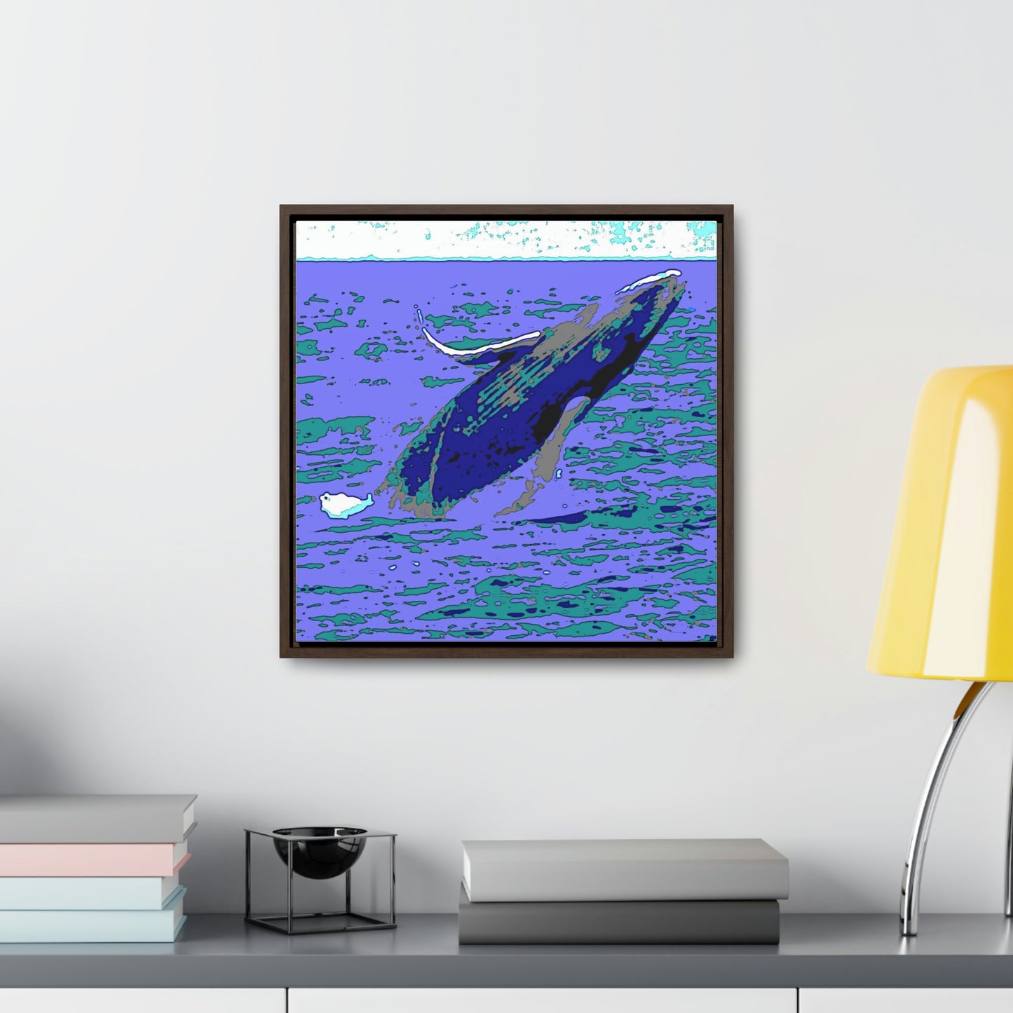Gallery Canvas Wraps, Square Frame ... Baby Humpback Breaching ... Maui, HI: April 2022 ... "Family Archives: KPH" ... Original Works ...
