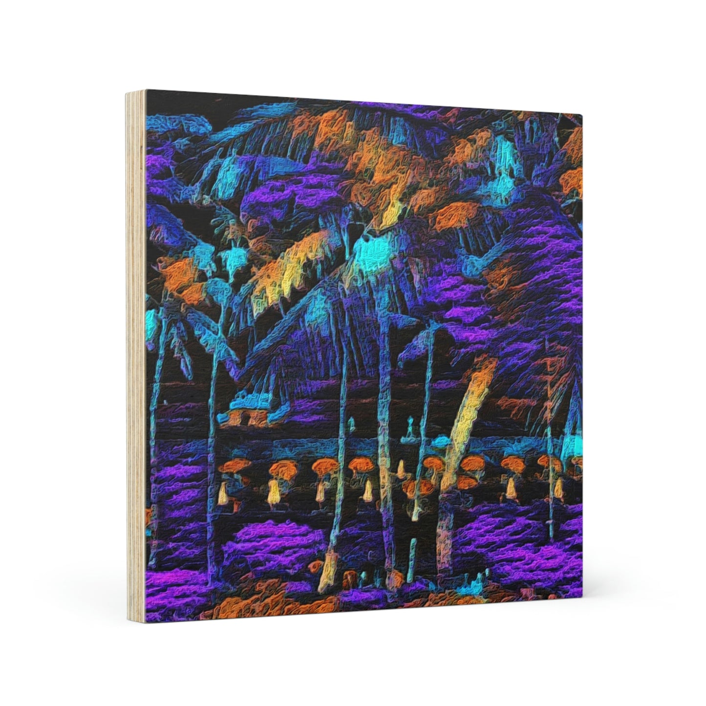 Wood Canvas ... "The Royal Hawai'ian: Waikiki Beach_Beach" ... Honolulu, HI ... Ocotber 2014 (Halloween) ... Original Works ...