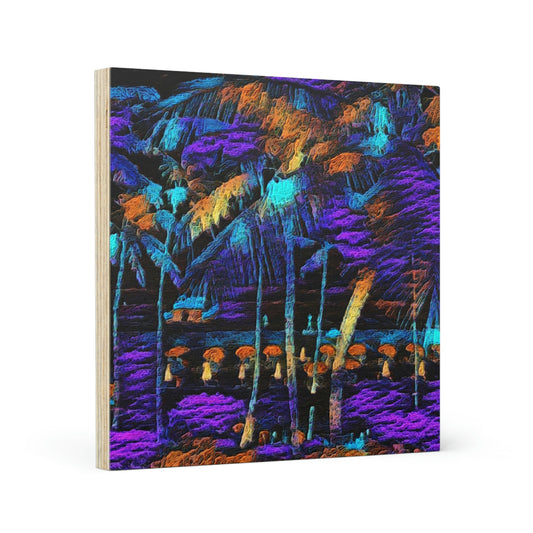 Wood Canvas ... "The Royal Hawai'ian: Waikiki Beach_Beach" ... Honolulu, HI ... Ocotber 2014 (Halloween) ... Original Works ...