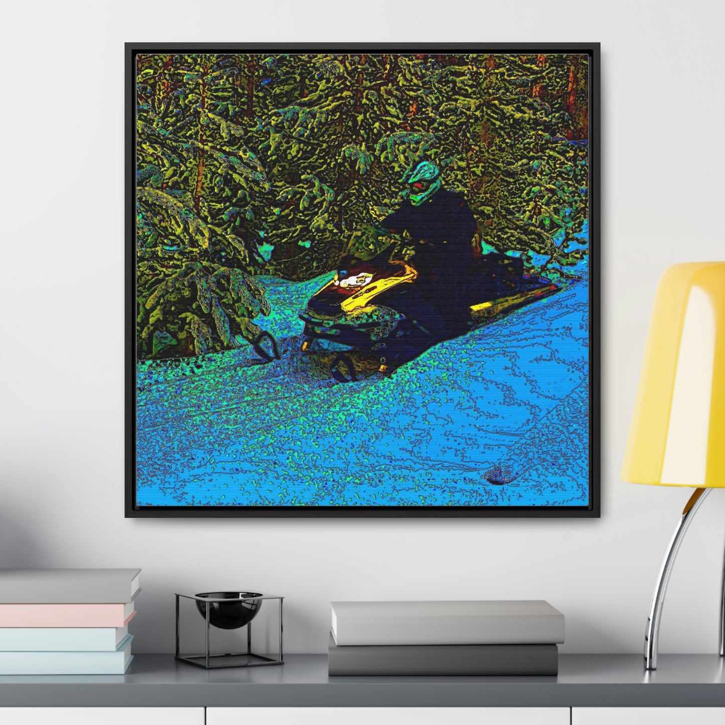 Gallery Canvas Wraps, Square Frame ... Yep ... "Another Day ... Riding Through The Wilderness ... " ... February 2023 ... Original Works ...