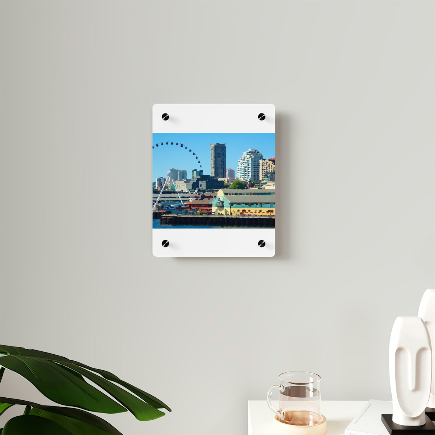 Acrylic Wall Art Panels ... That Classic Wheel ... 'Seattle's Wheel' ... & Old Classic Waterside Vendors ...  'Family Archives' ... Original Works ...