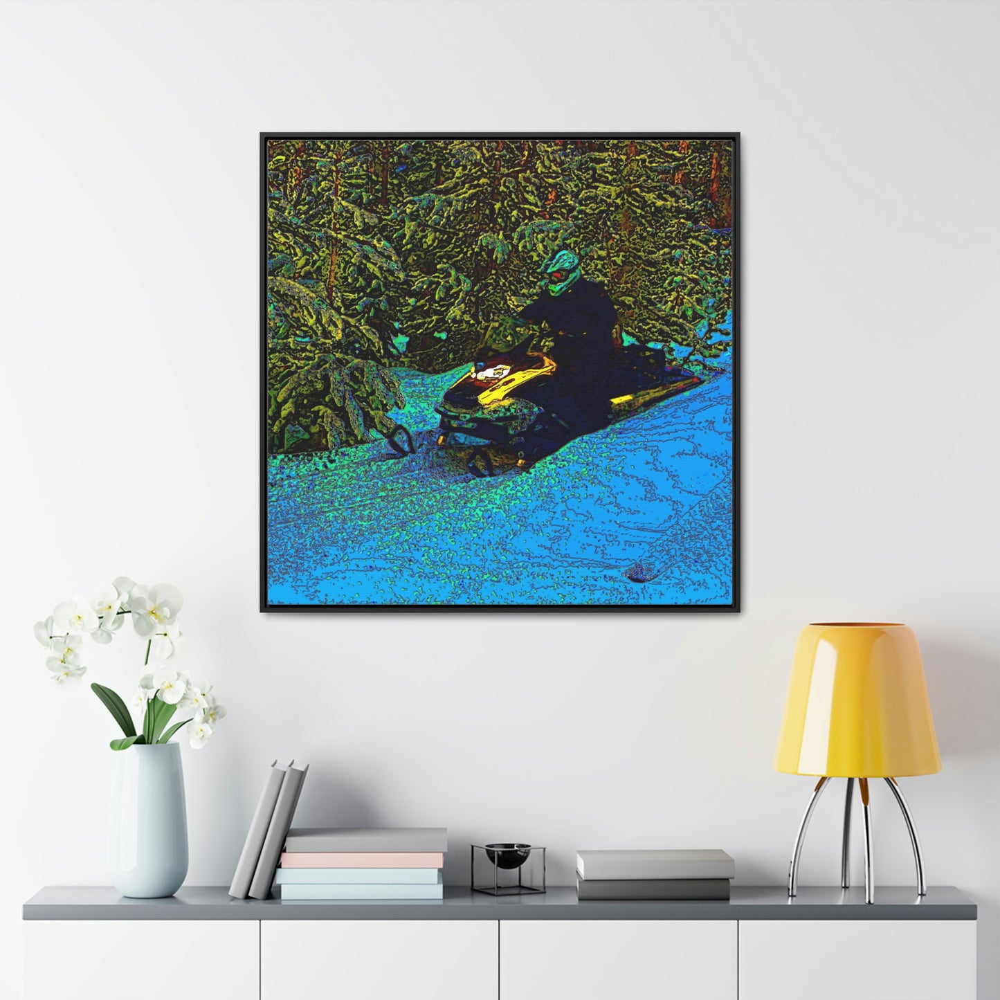 Gallery Canvas Wraps, Square Frame ... Yep ... "Another Day ... Riding Through The Wilderness ... " ... February 2023 ... Original Works ...