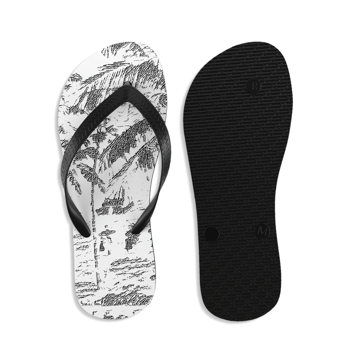 Unisex Flip-Flops ... "The Royal Hawai'ian: Waikiki Beach_Beach" ... Honolulu, HI ... Ocotber 2014 (Halloween) ... Original Works ...