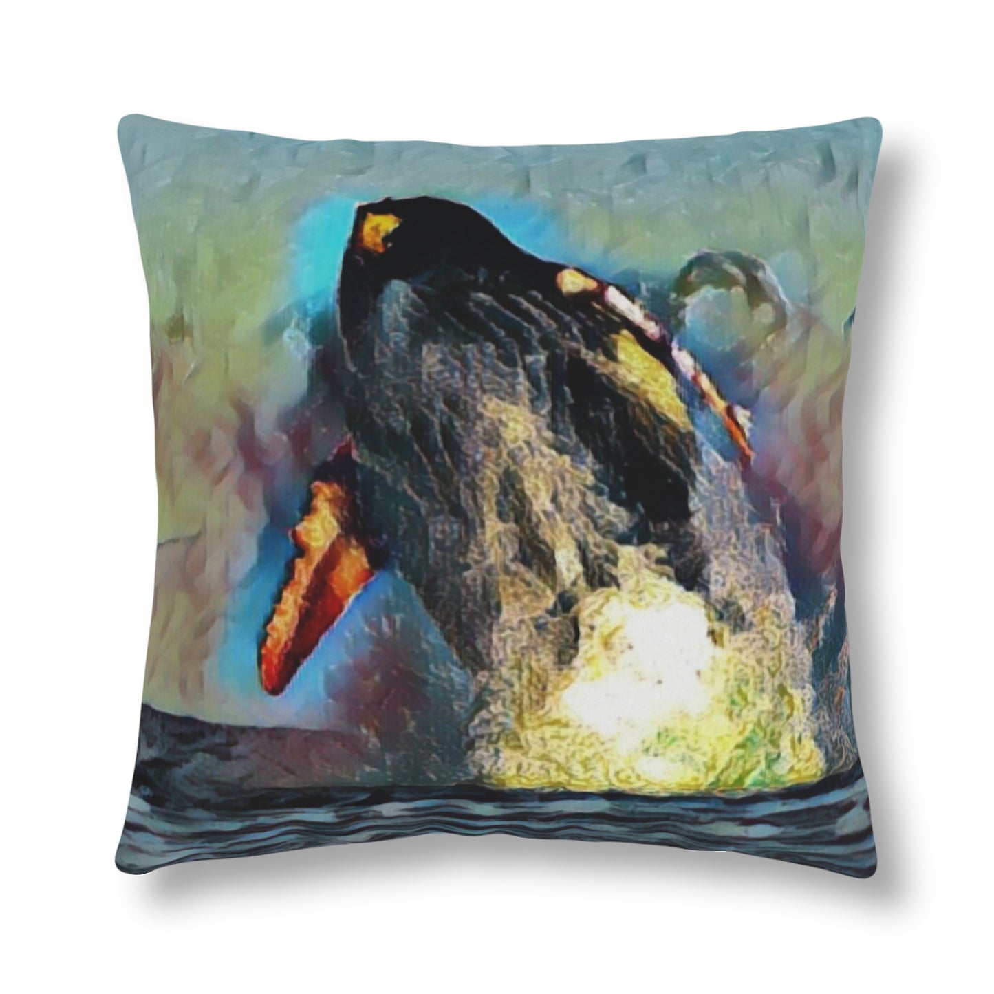 Waterproof Pillows ... An Extraordinary Humpback Breach ... 'With Explosive Energy' ... Family Archives (KPH) ... Circa: 21st Century. Maui, HI ... Original Works ...