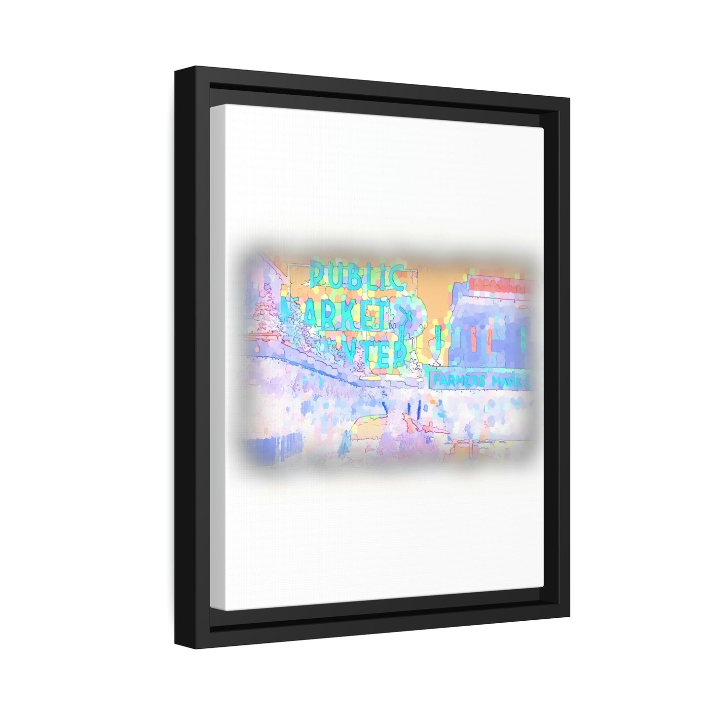 Matte Canvas, Black Frame ... PPM: Pike Place Market ... Original Work ... Winter 2022 ...
