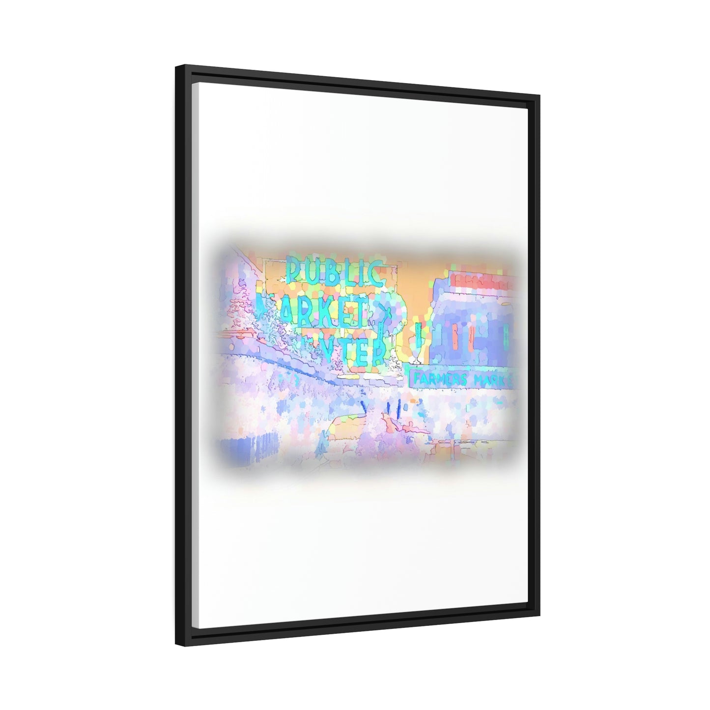 Matte Canvas, Black Frame ... PPM: Pike Place Market ... Original Work ... Winter 2022 ...