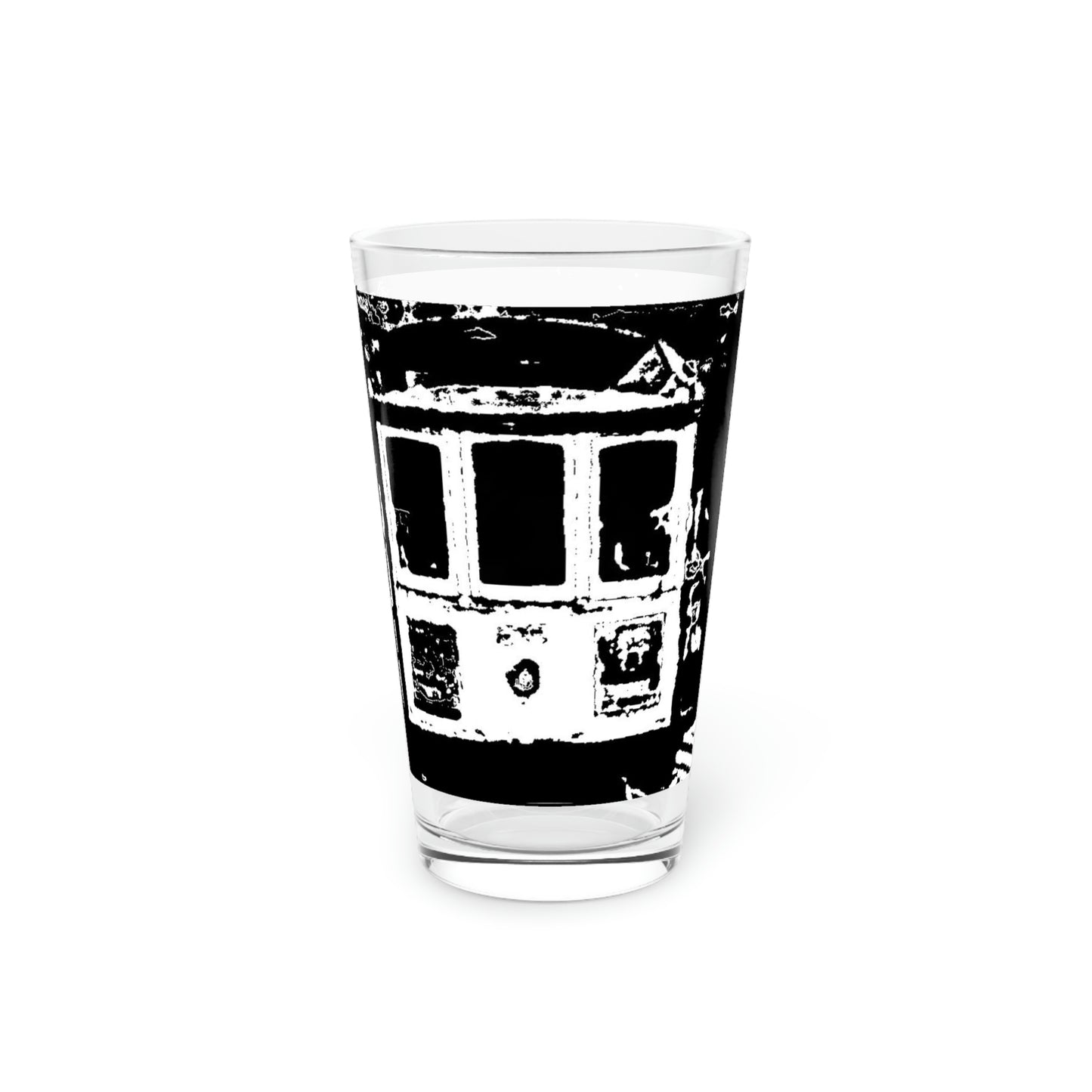 Pint Glass, 16oz ... San Francisco ... 'A Rice-A-Roni-A-San Francisco Treat' ... "A Cable Car Classic" ... Family Archives: 1973 ... Original Works ...