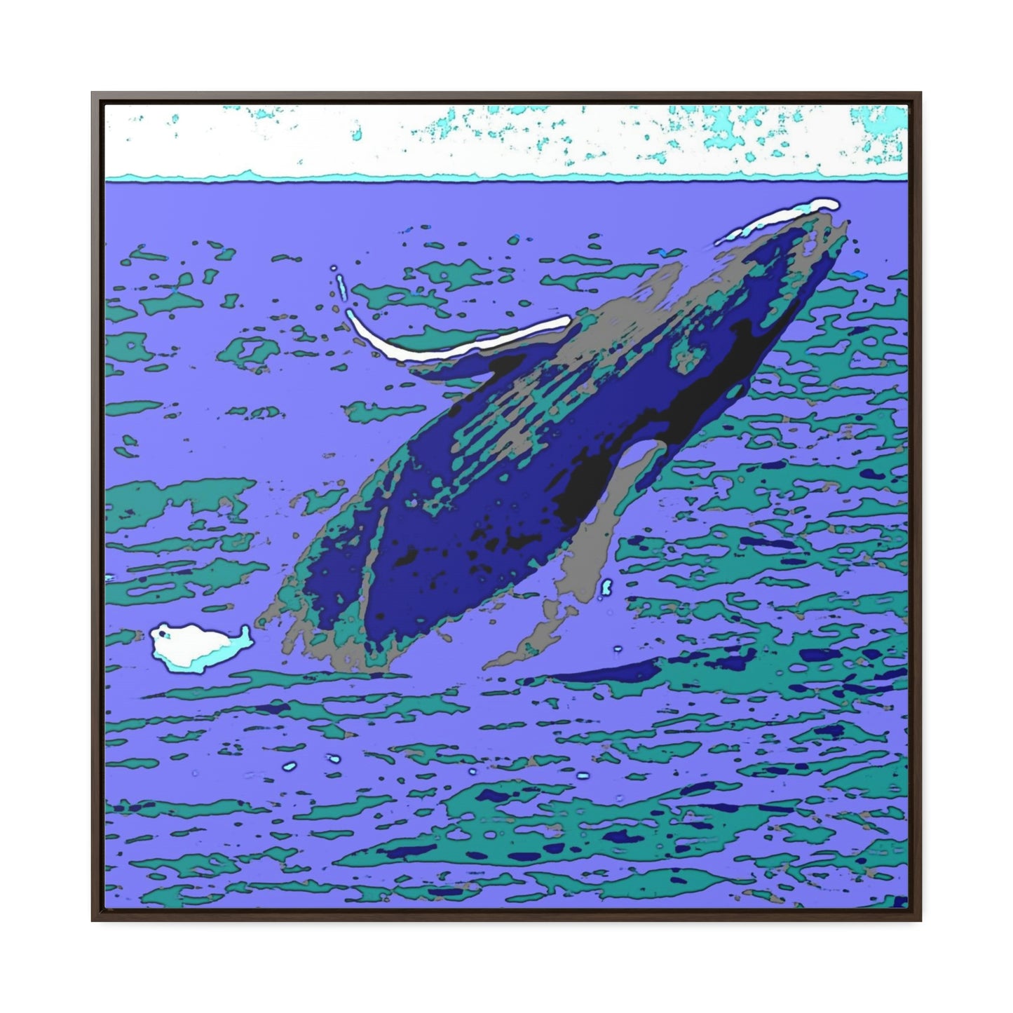 Gallery Canvas Wraps, Square Frame ... Baby Humpback Breaching ... Maui, HI: April 2022 ... "Family Archives: KPH" ... Original Works ...