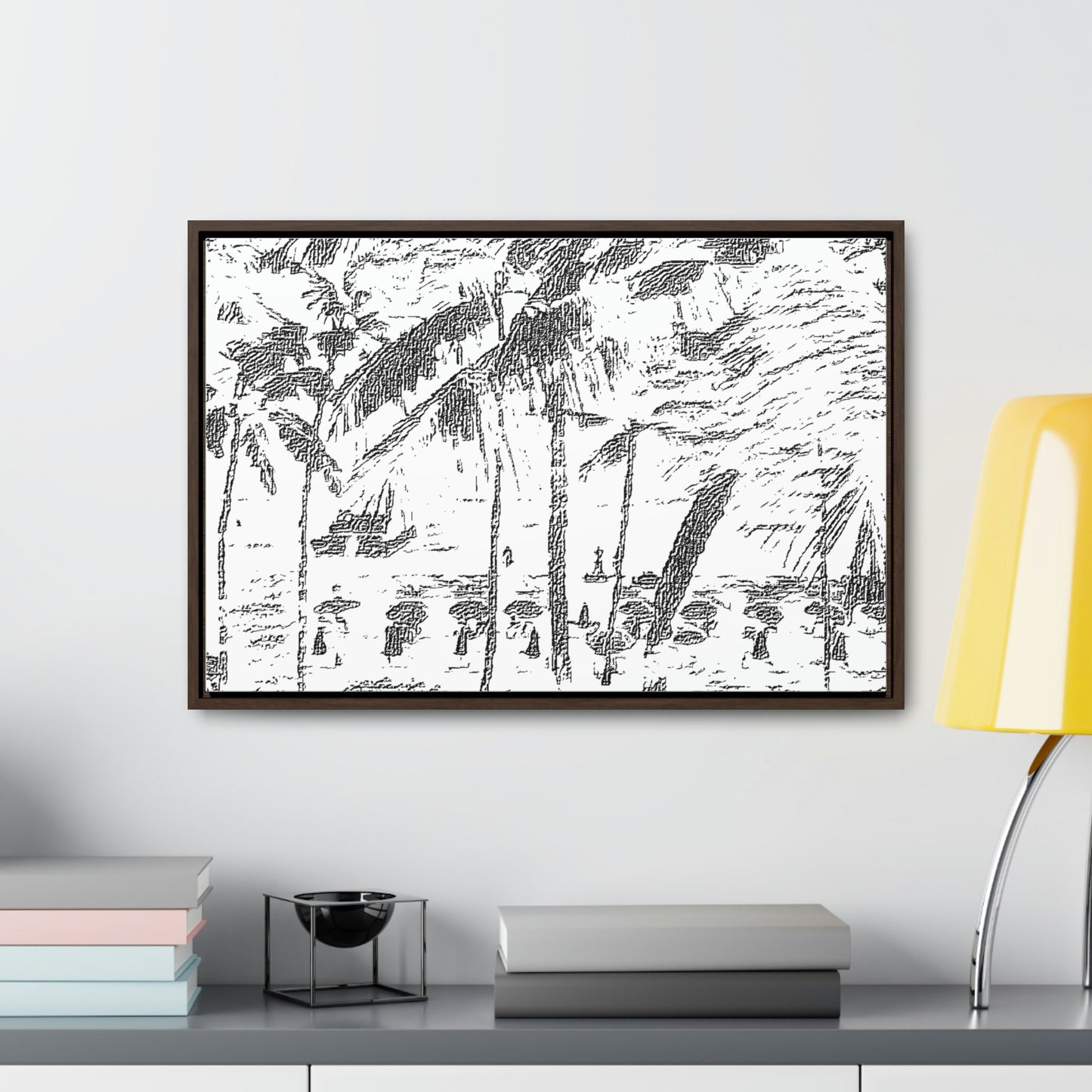 Gallery Canvas Wraps, Horizontal Frame ... "The Royal Hawai'ian: Waikiki Beach_Beach" ... Honolulu, HI ... Ocotber 2014 (Halloween) ... Original Works ...