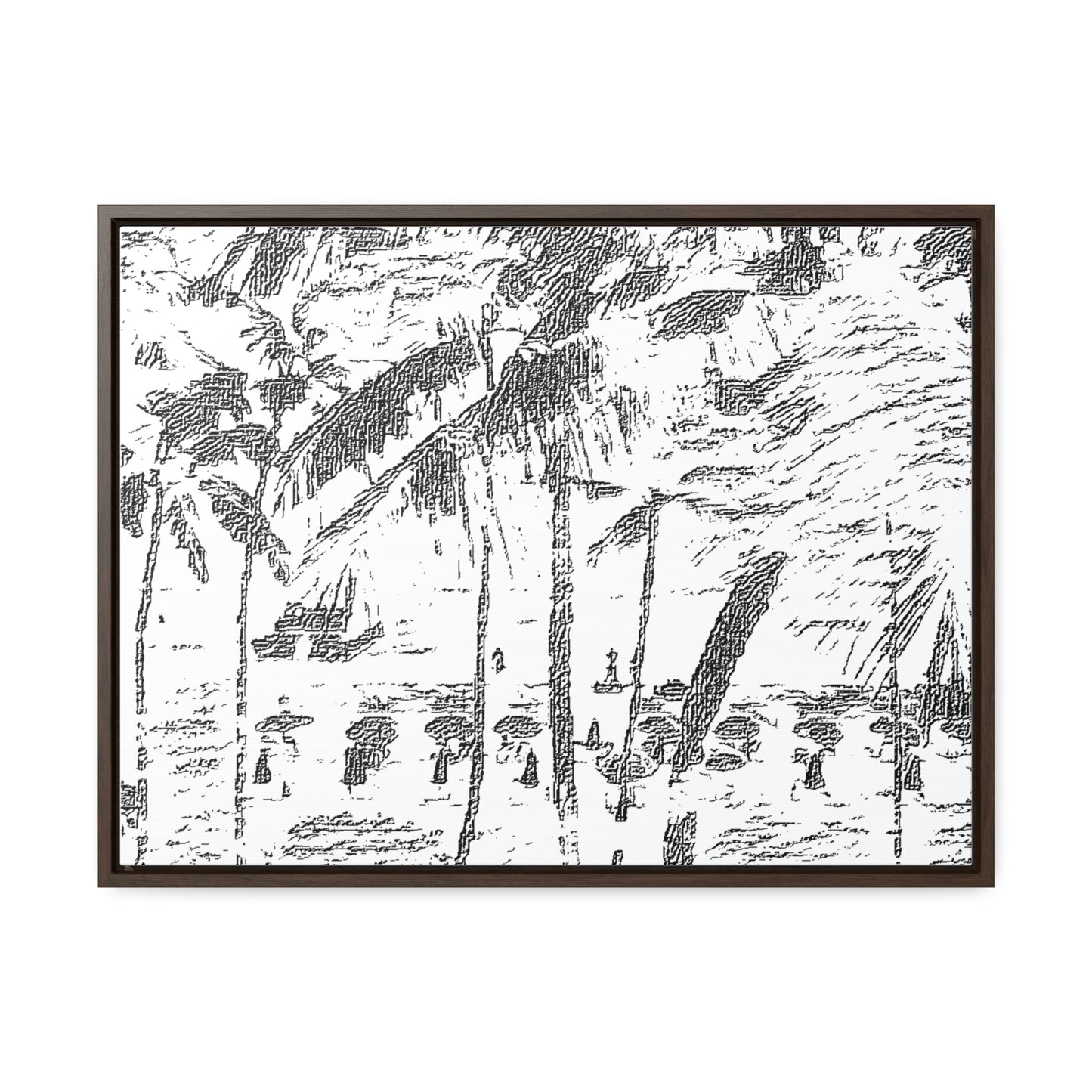 Gallery Canvas Wraps, Horizontal Frame ... "The Royal Hawai'ian: Waikiki Beach_Beach" ... Honolulu, HI ... Ocotber 2014 (Halloween) ... Original Works ...