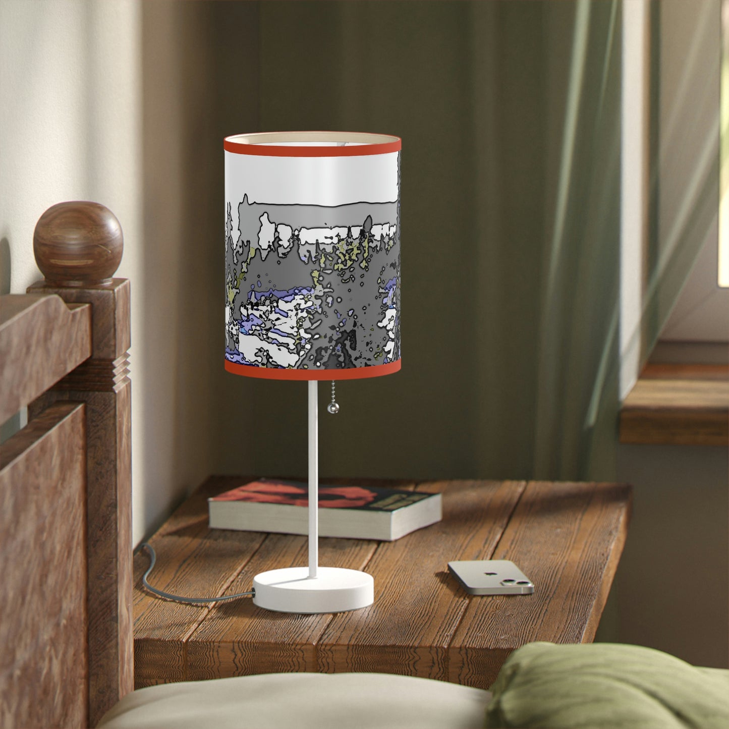 Lamp on a Stand, US|CA plug "A Very Remote Mountain Neighborhood" ... Only Cabins In This Environment ... Cenrtal Idaho ...