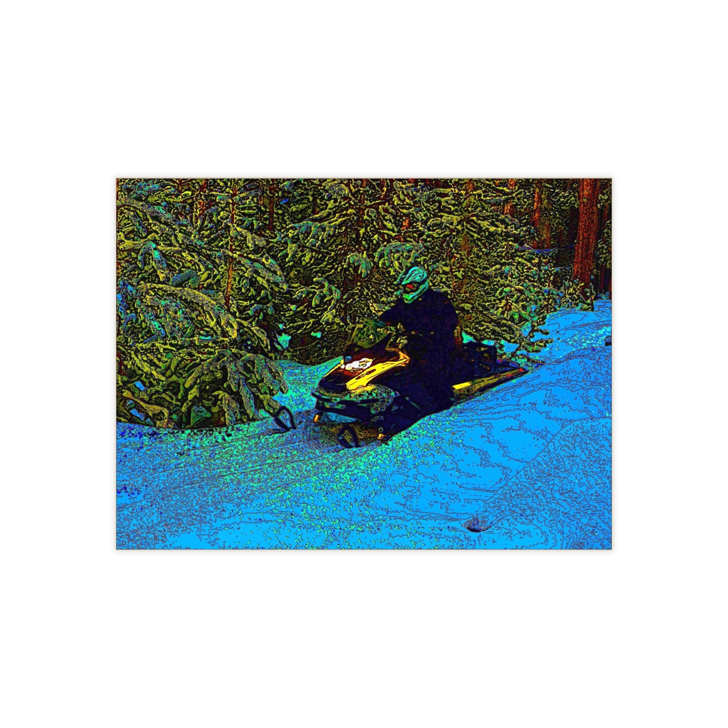 Ceramic Photo Tile ... Yep ... "Another Day ... Riding Through The Wilderness ... " ... February 2023 ... Original Works ...