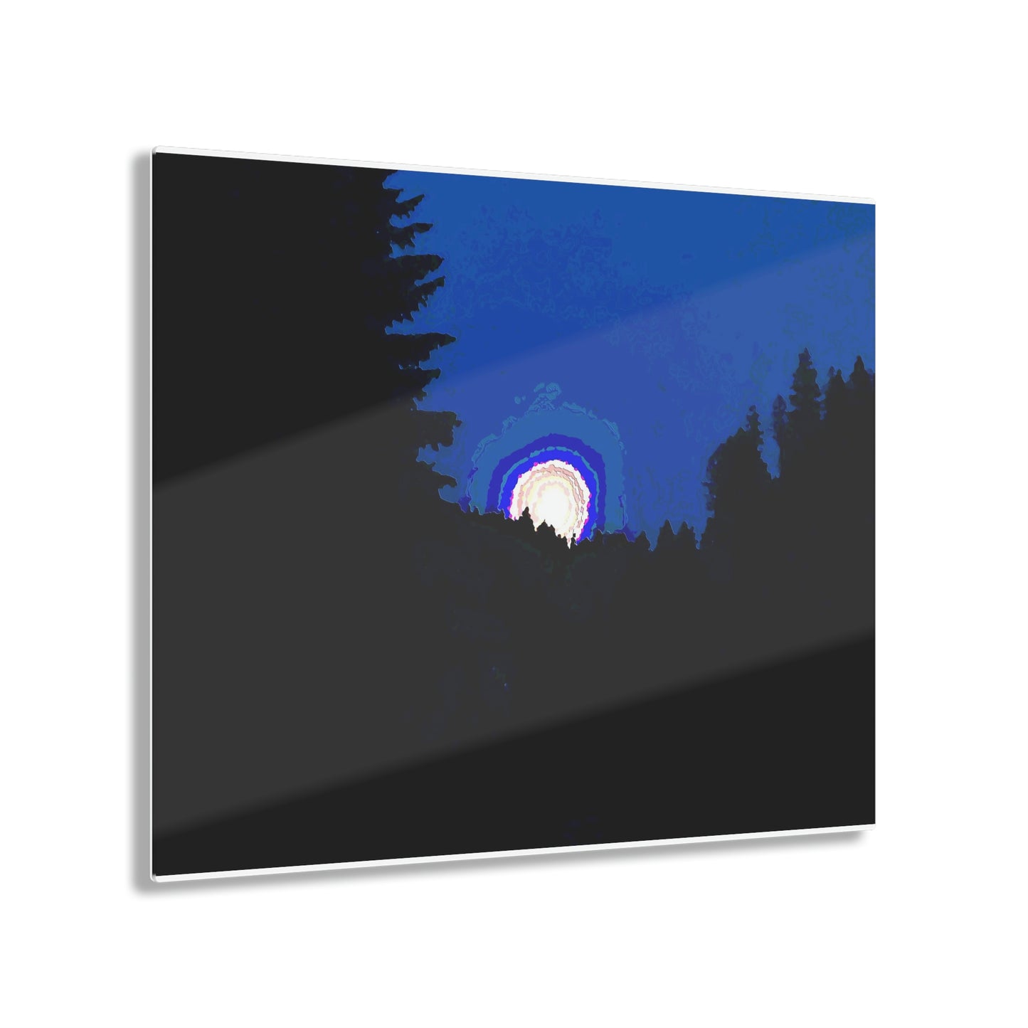Acrylic Prints ... "The Road Home" ...' Over The River & Through The Woods To? ...' ... Moonscape Near Elk City, Idaho ... Original Works ... 5Jan23 ...