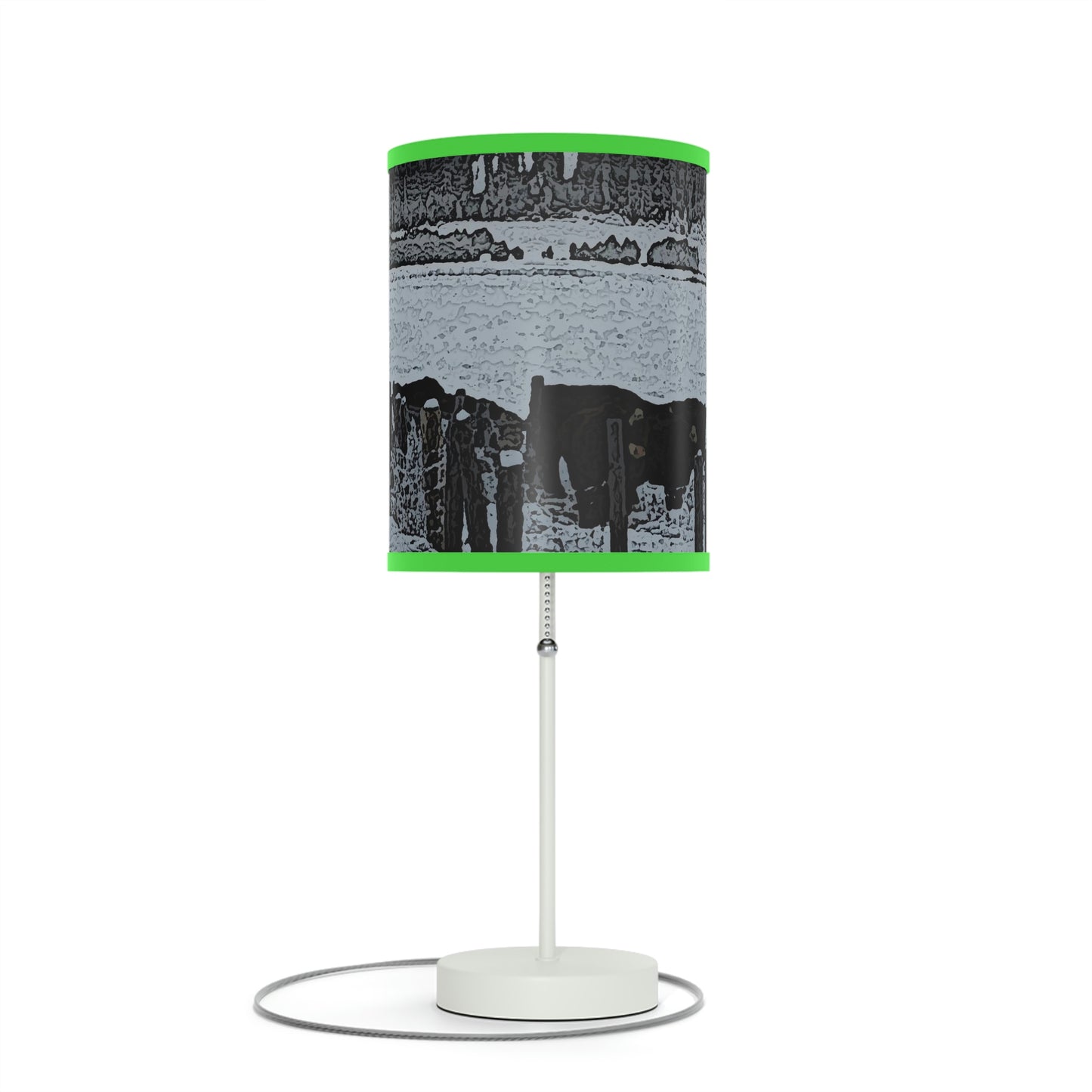 Lamp on a Stand, US|CA plug ... A Quiet Morning ... "Along The Red River & Nature Preserve Plateau" ... Jan23 ... Original Works ...