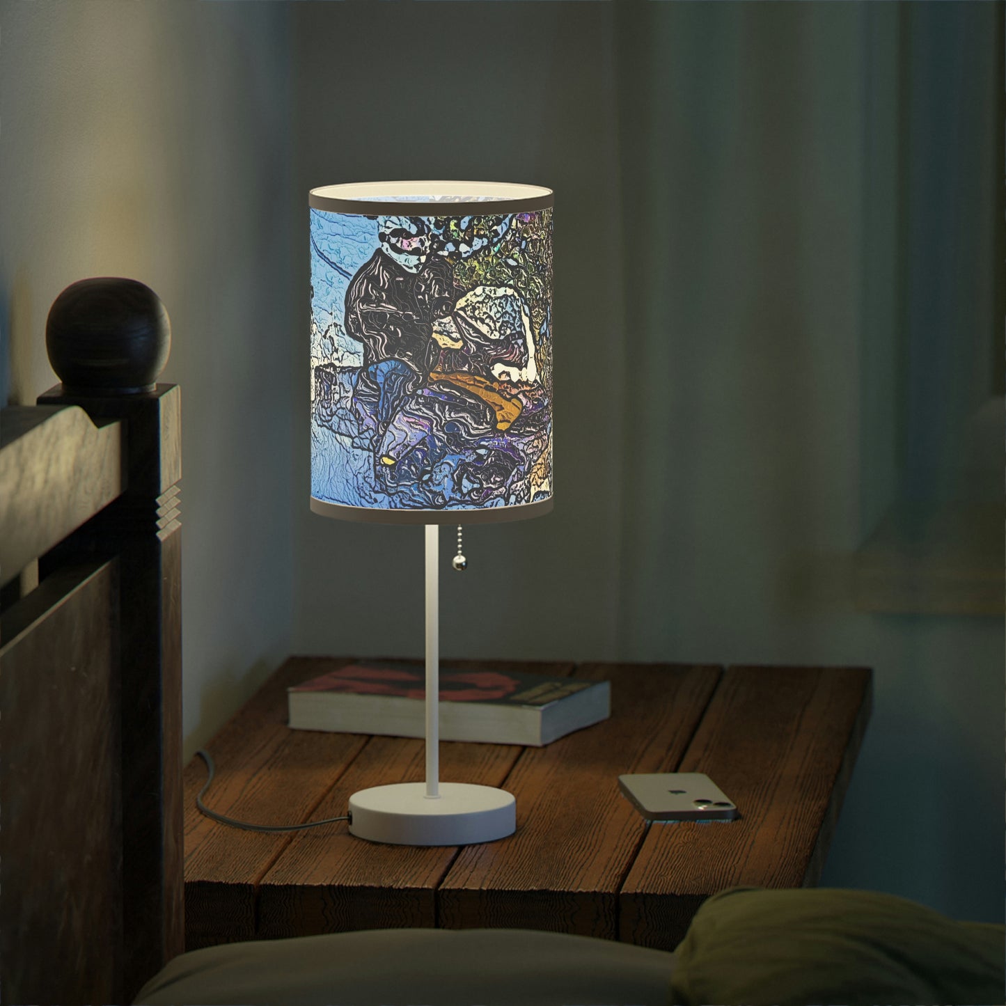 Lamp on a Stand, US|CA plug ... Blasting Through-The-Powder ... 'Central Idaho Mounains ... ' 2Dec22 ...