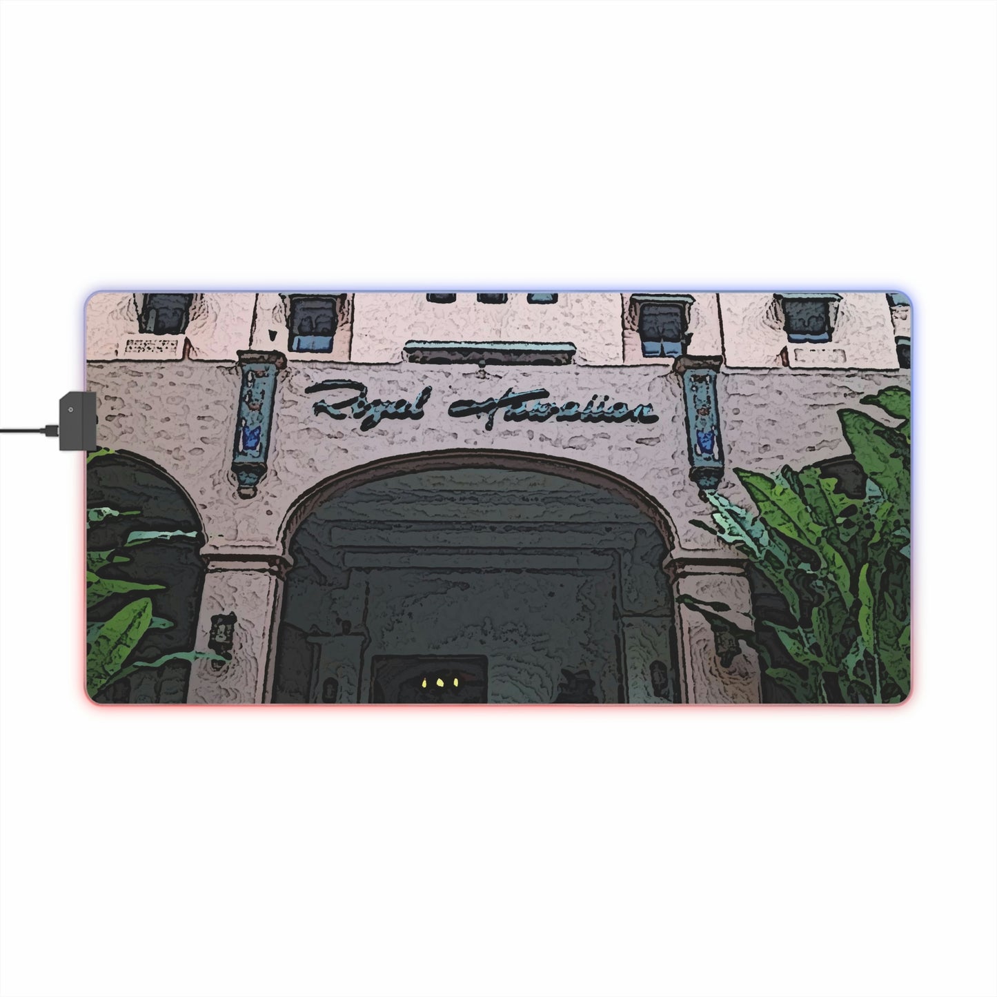 LED Gaming Mouse Pad ... "La Grande Entree" At: 'The Pink Palace' ... The Royal Hawai'ian ... Honolulu, HI ... '27Oct2014' ... Original Works ...