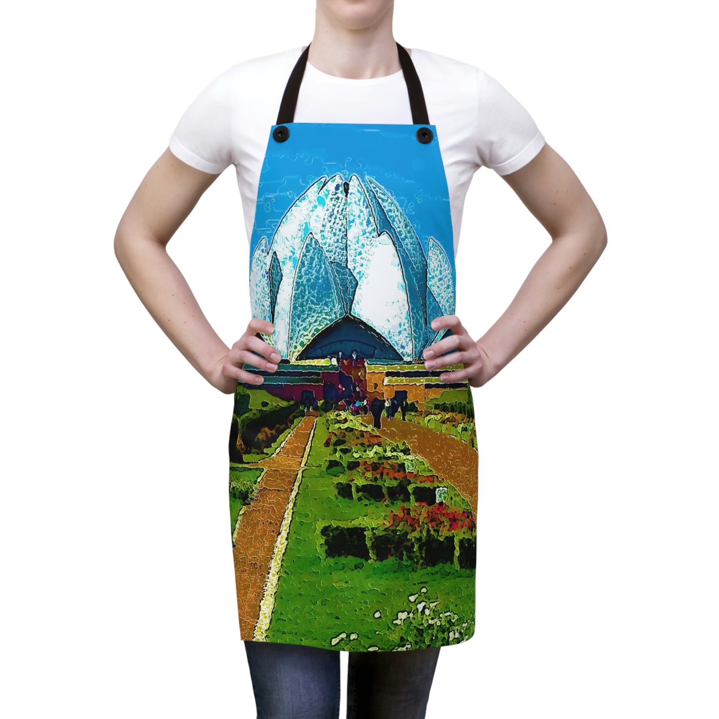 Apron ... 'Bahai'i House-Of-Worship' ... "Lotus Temple: Delhi, India, 2008" ... Original Works ...