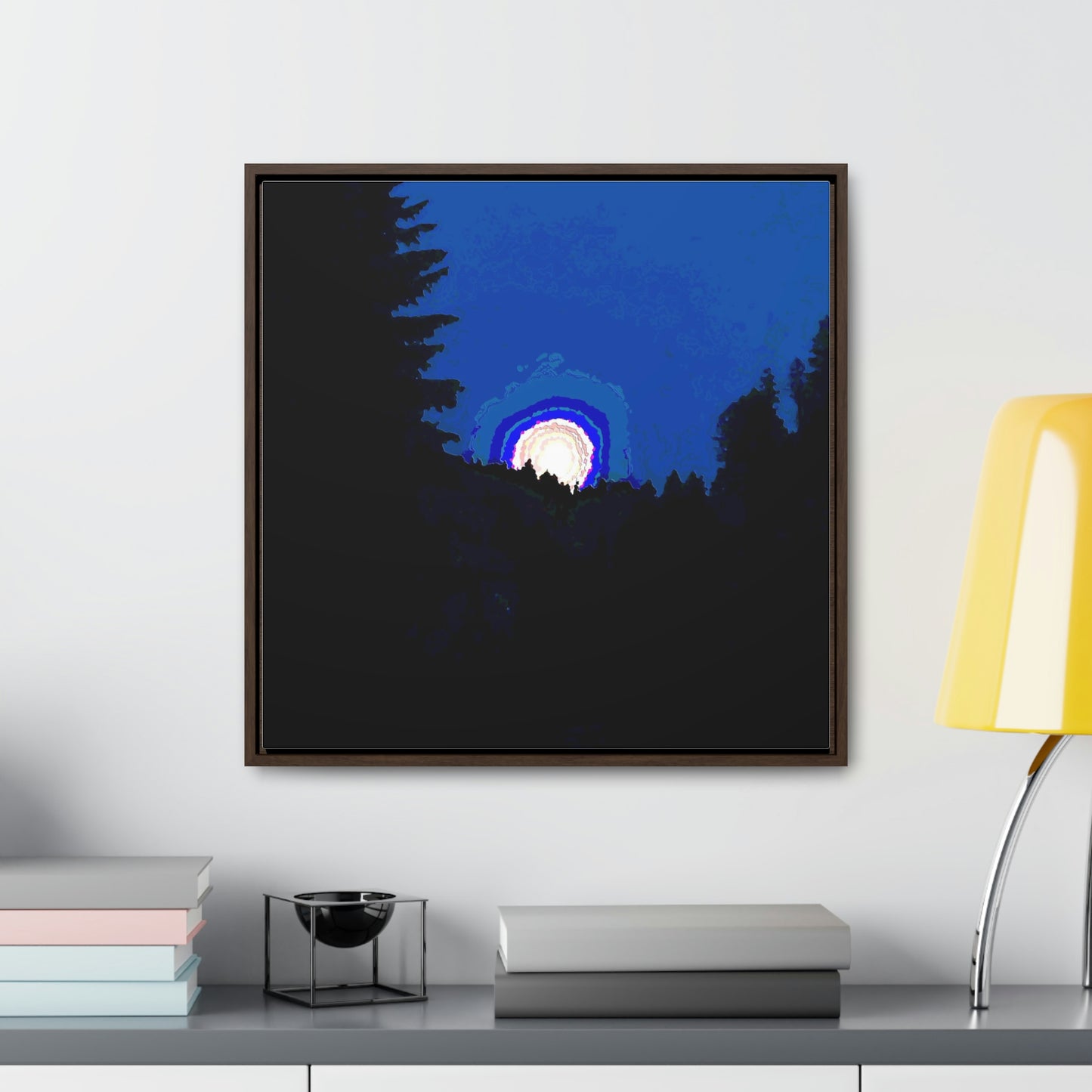 Gallery Canvas Wraps, Square Frame ... "The Road Home" ...' Over The River & Through The Woods To? ...' ... Moonscape Near Elk City, Idaho ... Original Works ... 5Jan23 ...